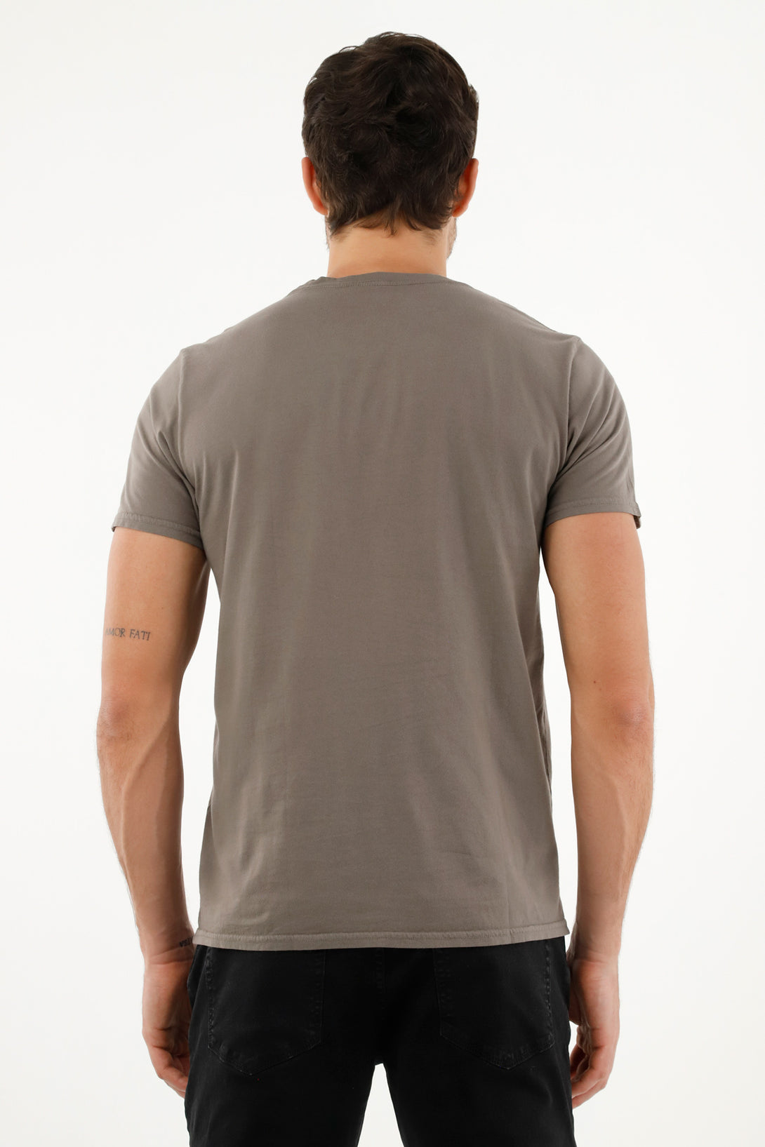 Men's Gray Crew Neck Tee