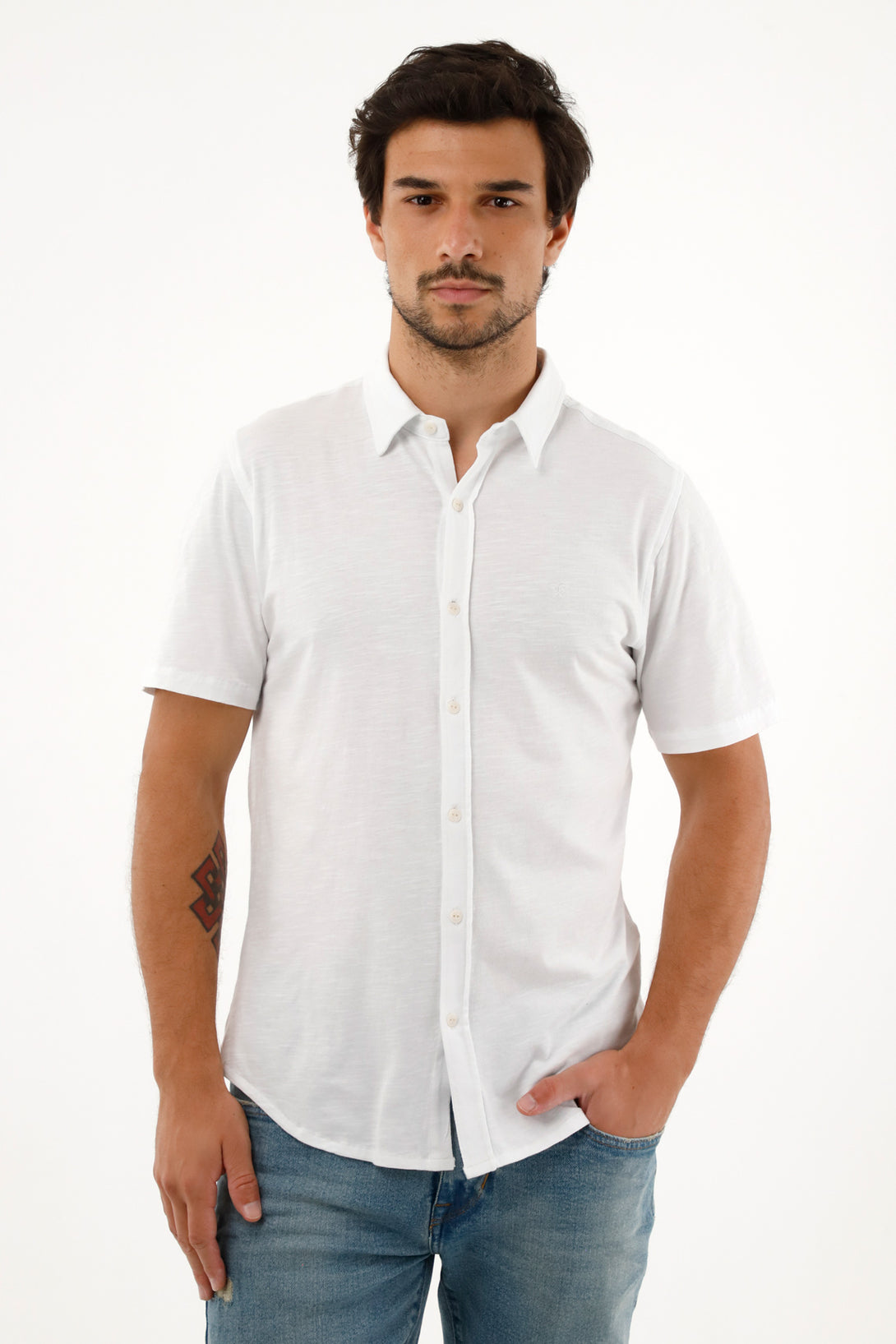 Men's 100% Cotton White T-Shirt