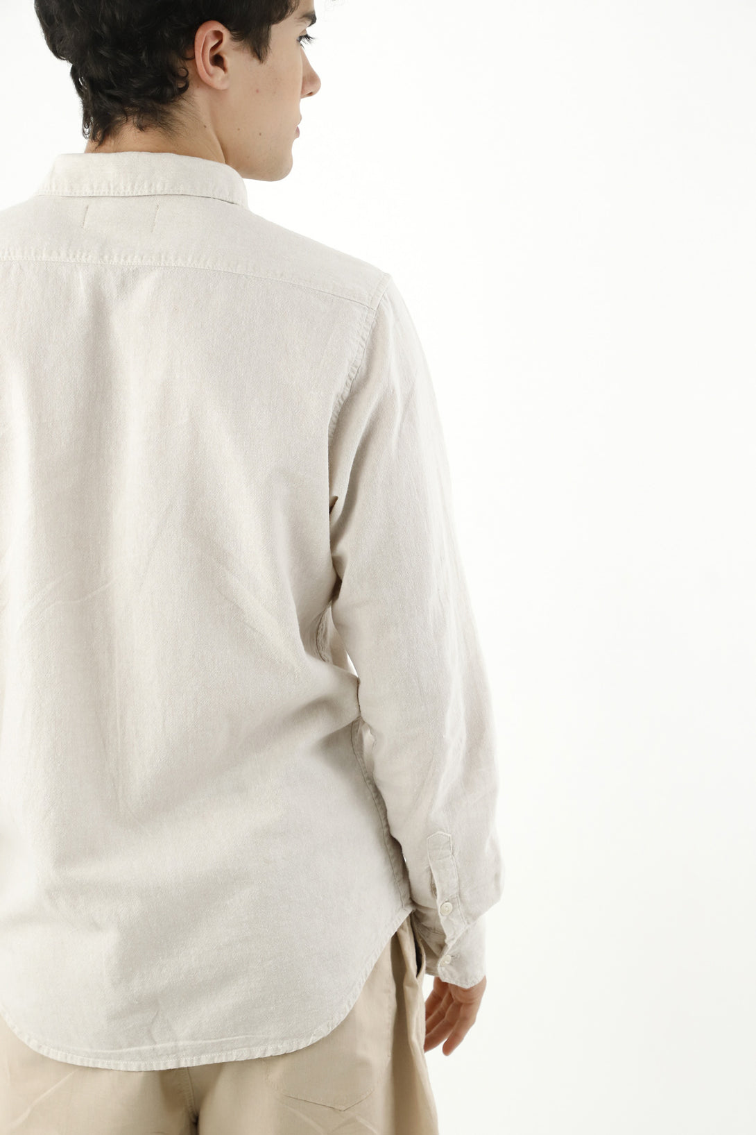 Men's Ecru Linen Shirt