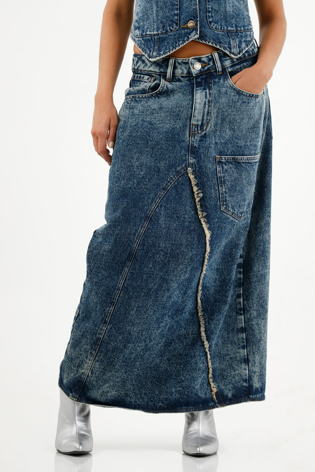 Women's Blue Denim Skirt