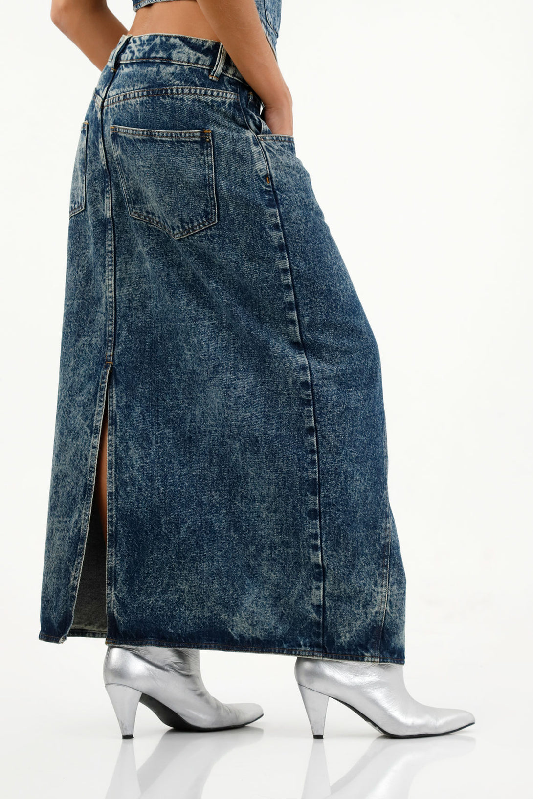 Women's Blue Denim Skirt