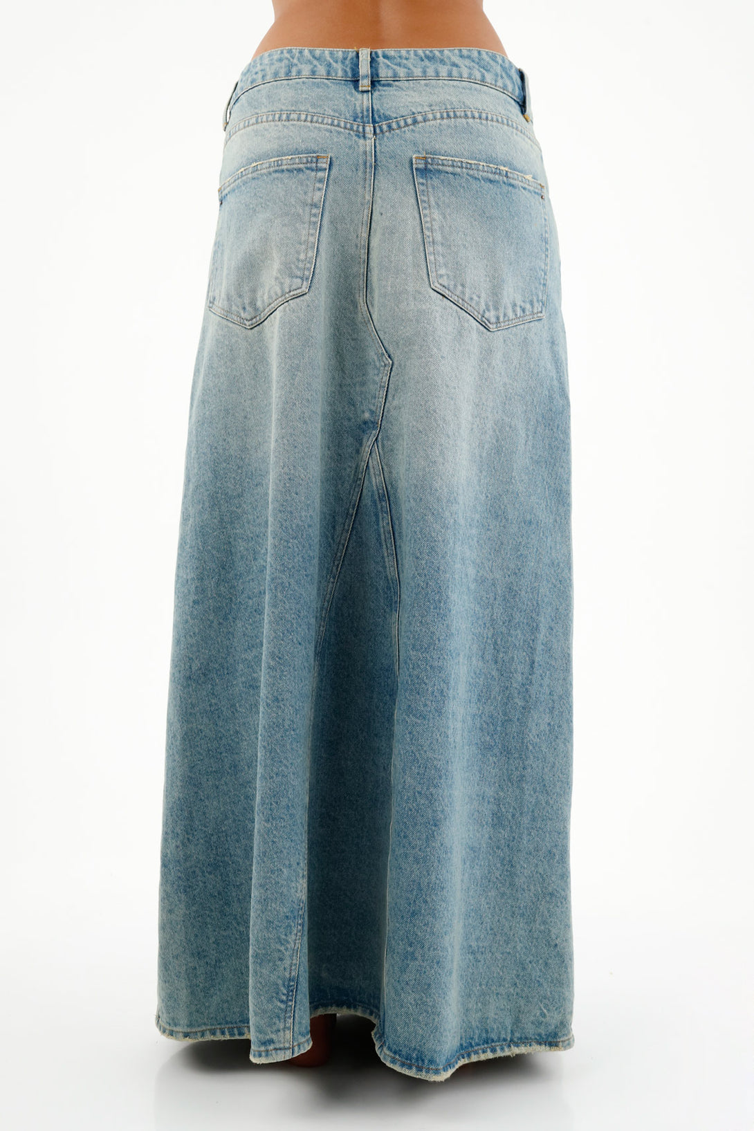 Women's Blue Long Denim Skirt