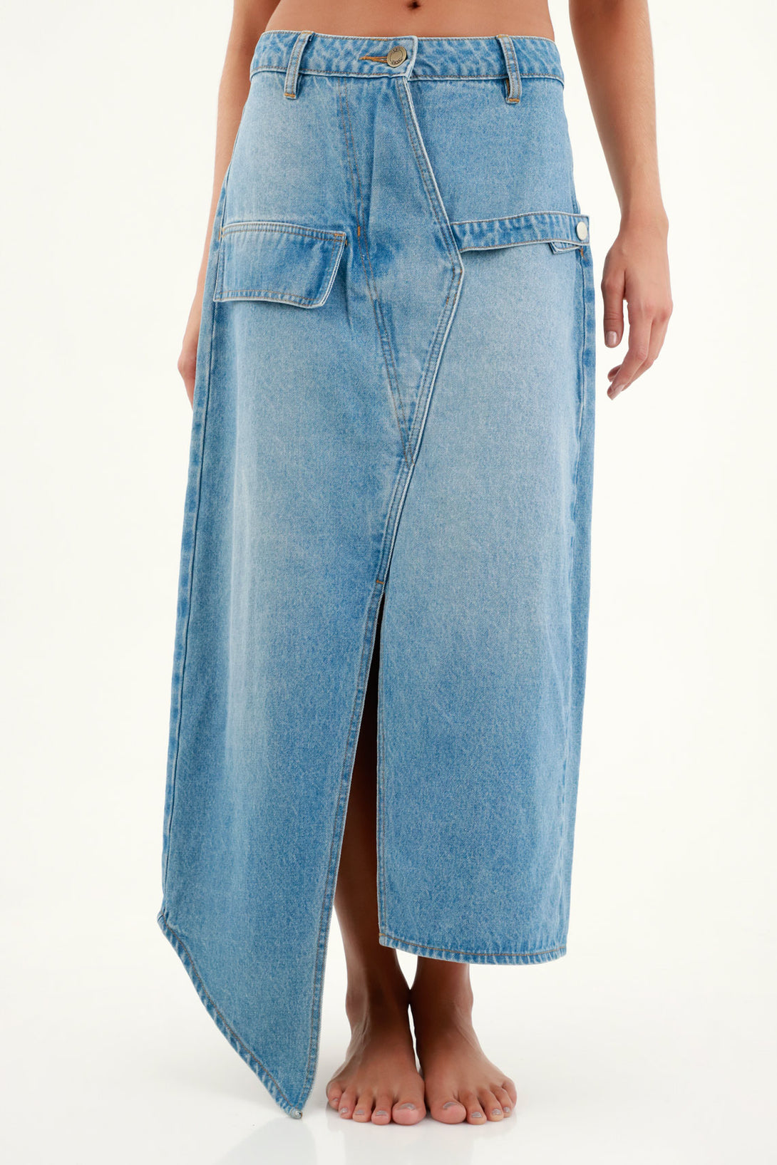 Women's Blue Denim Skirt