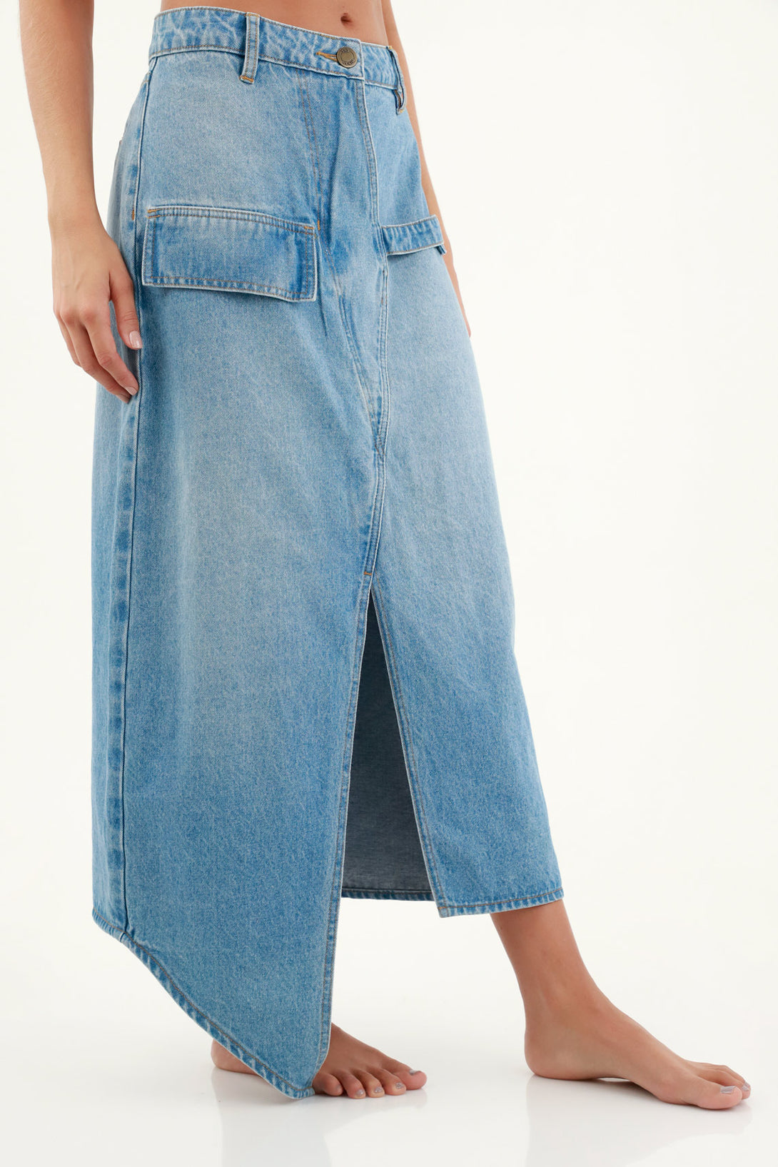 Women's Blue Denim Skirt