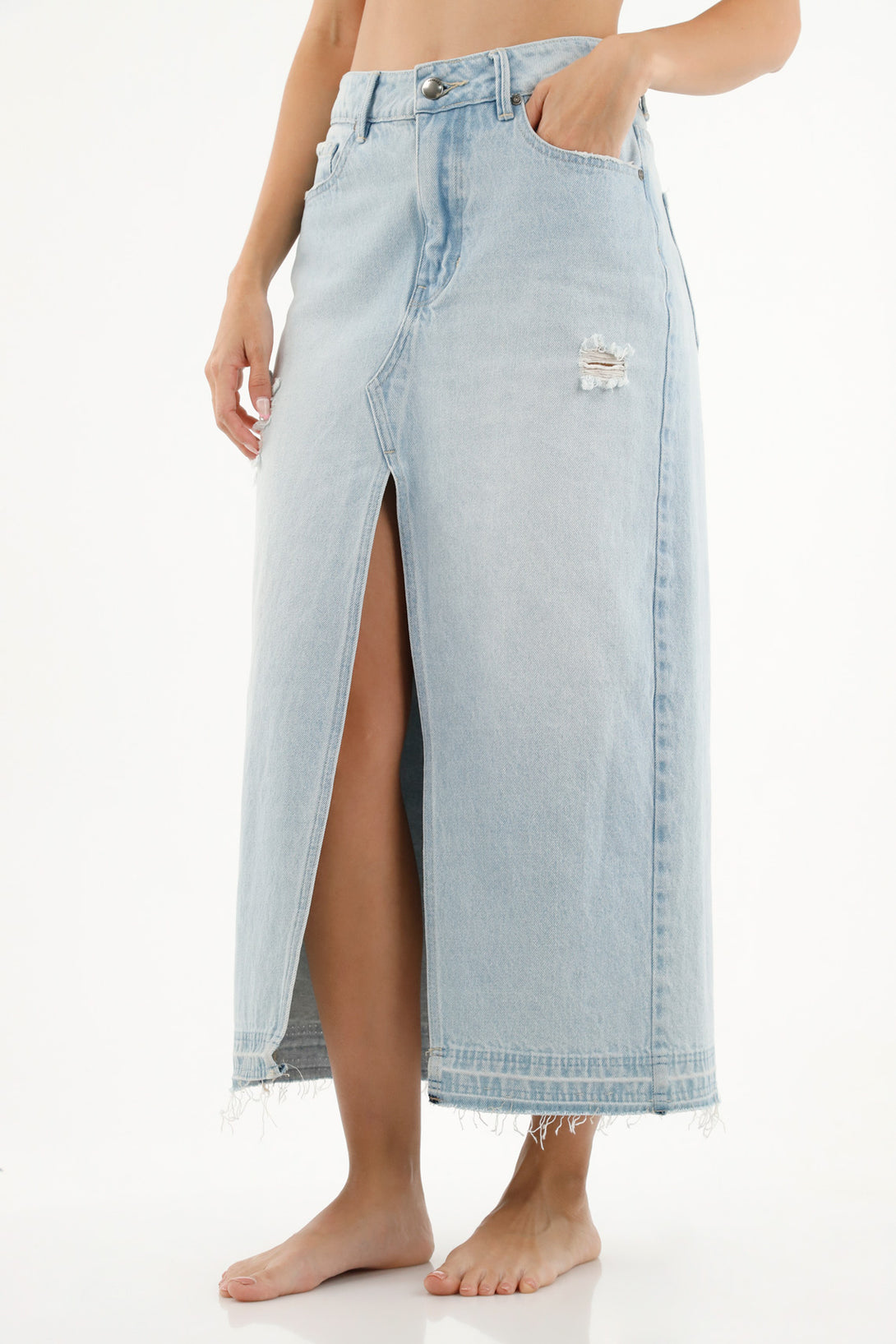 Women's Blue Denim Skirt