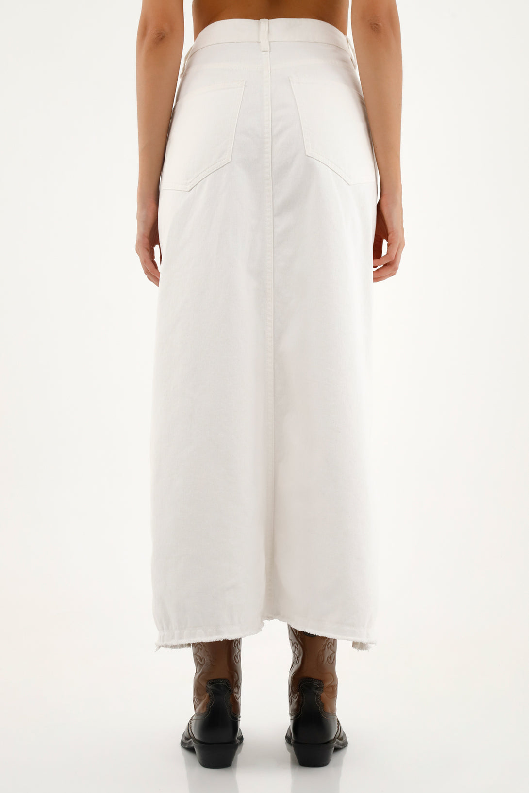 Women's Long Ecru Skirt