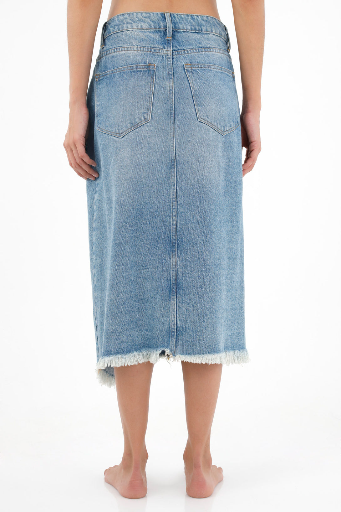 Women's Blue Midi Skirt