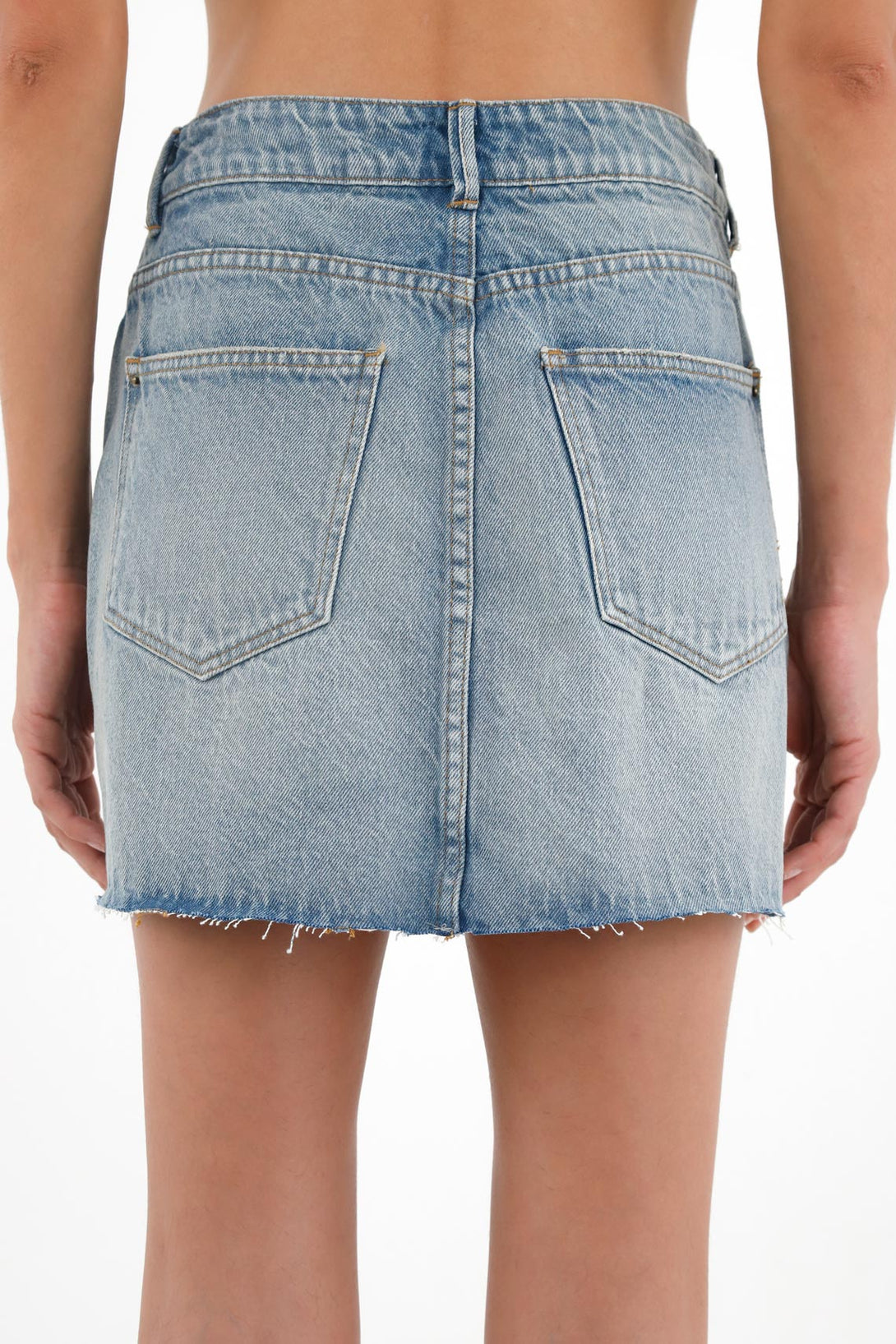 Women's Blue Short Skirt