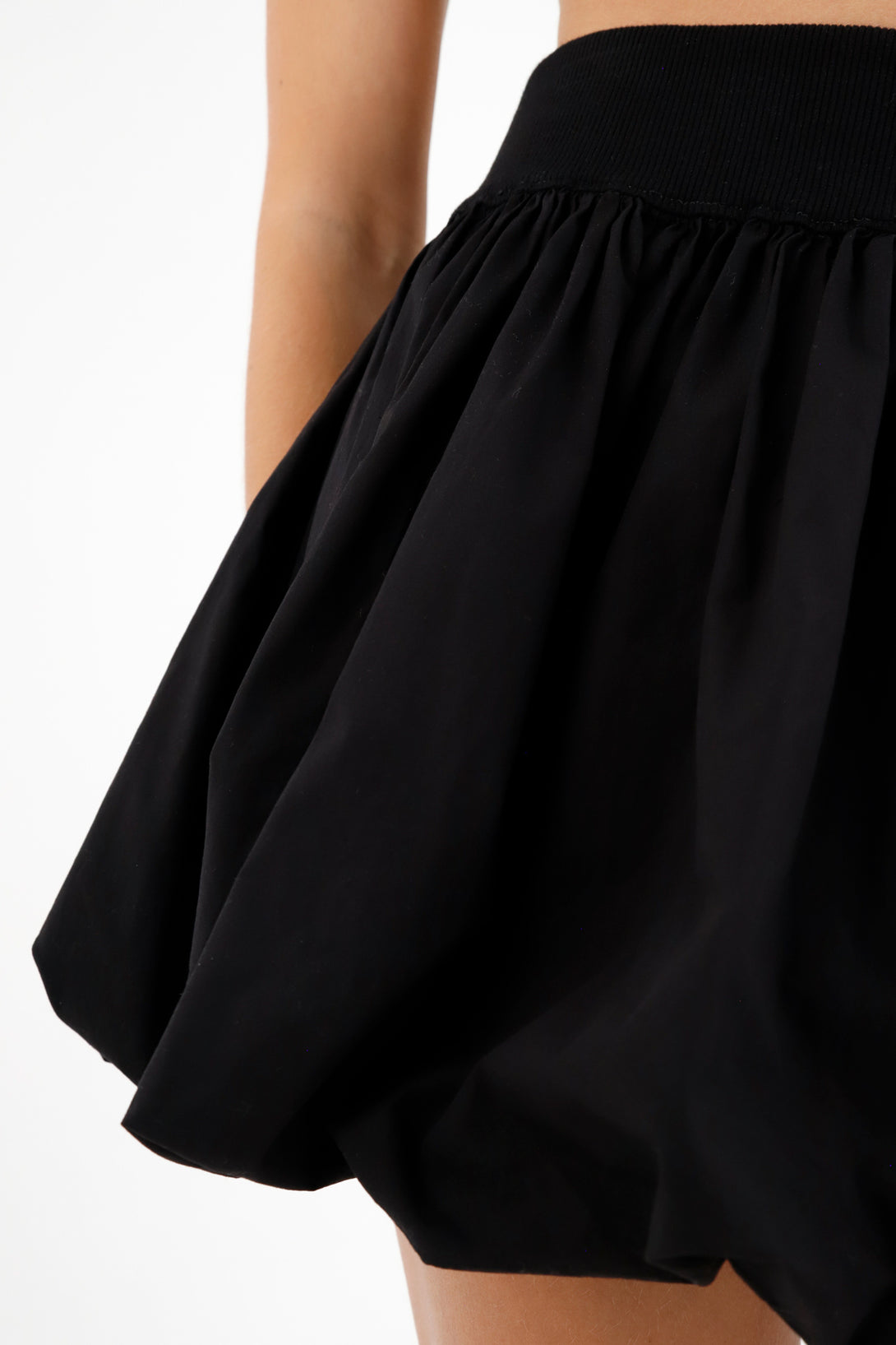 Women's Black Puff Skirt