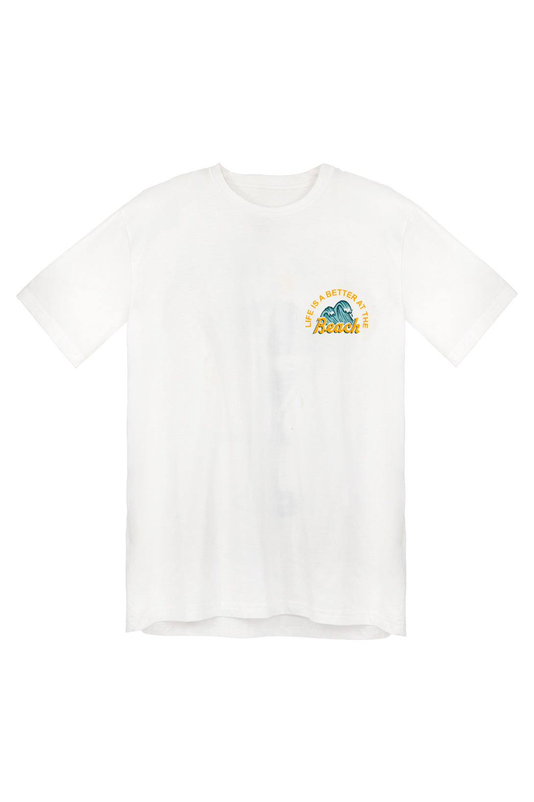 Men's White T-Shirt with Mini Print