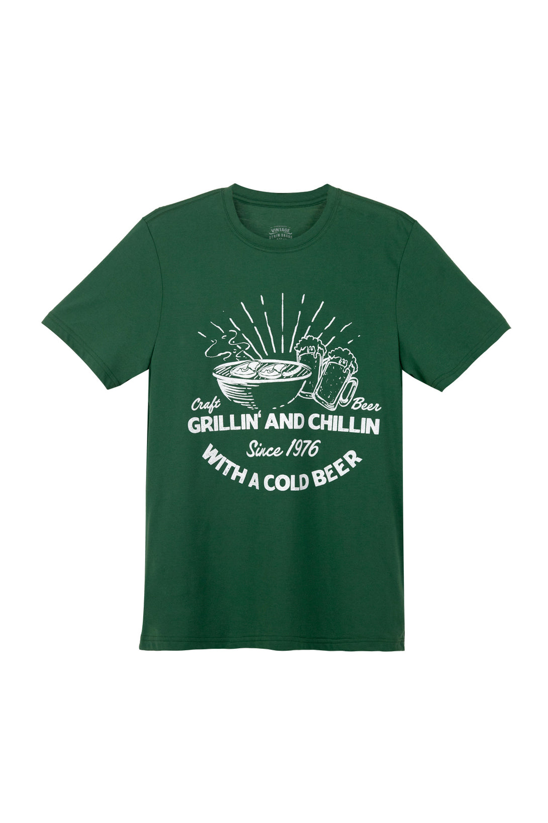 Men's Short Sleeve Green Tee