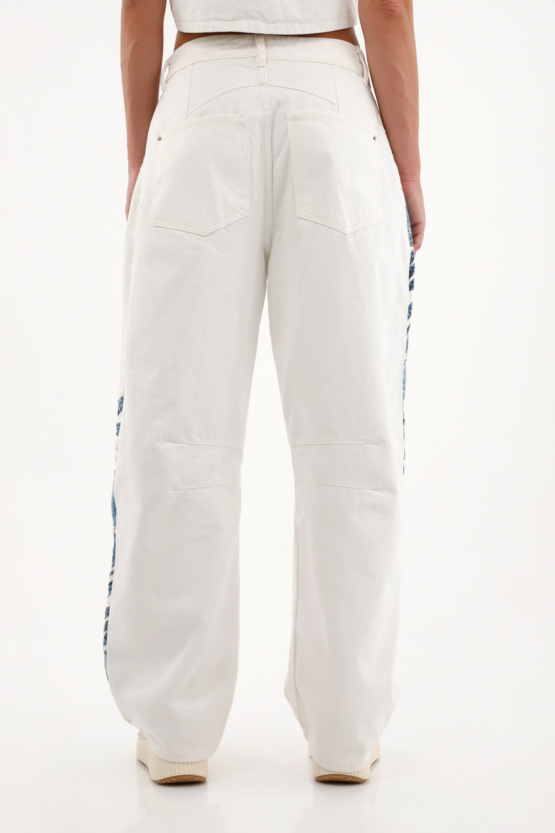 Women's Off-White Embroidered Horseshoe Pants