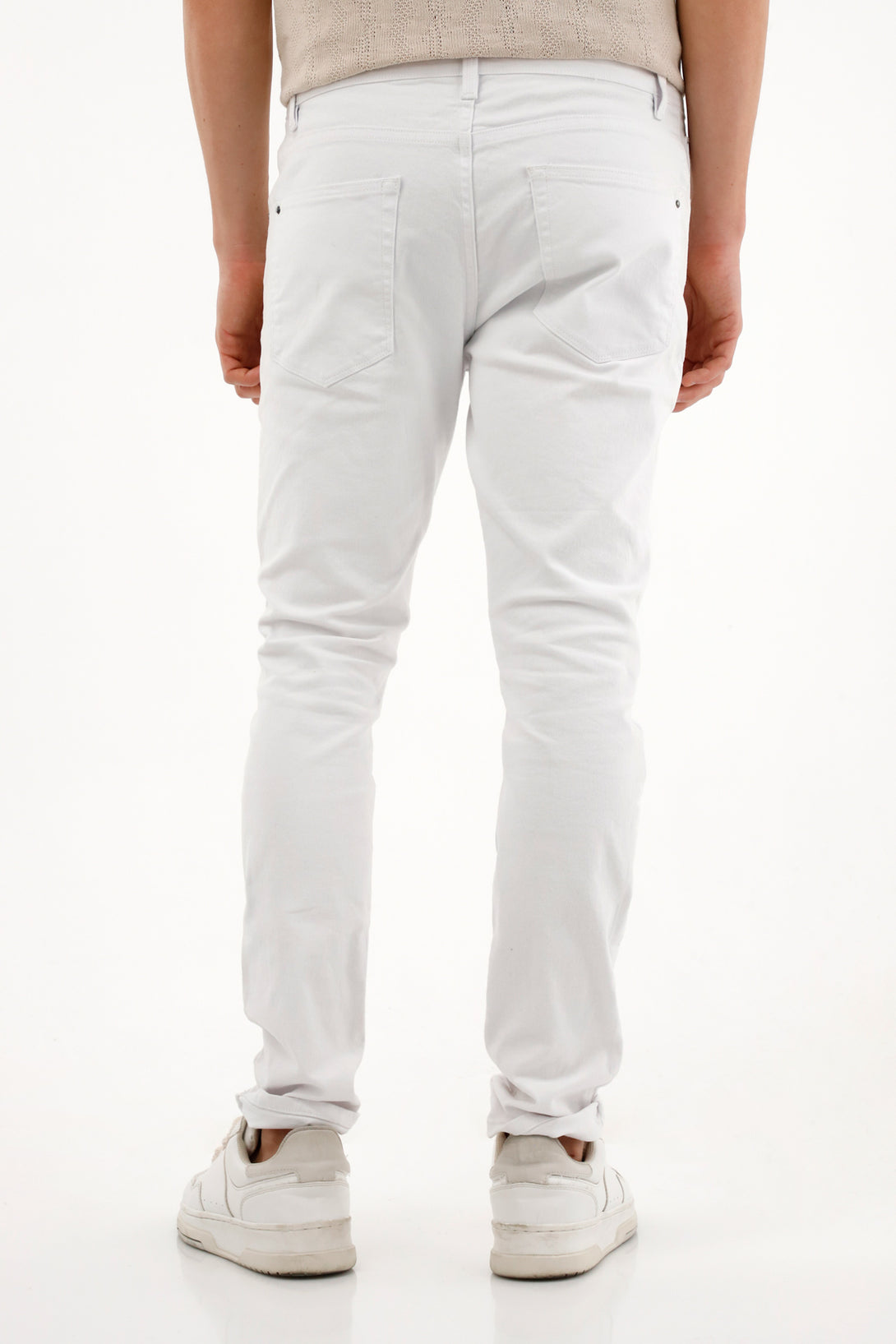 Pantalón Skinny blanco para hombre