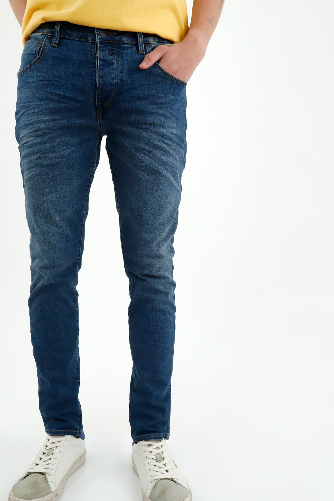 Men's Super Skinny Blue Jeans