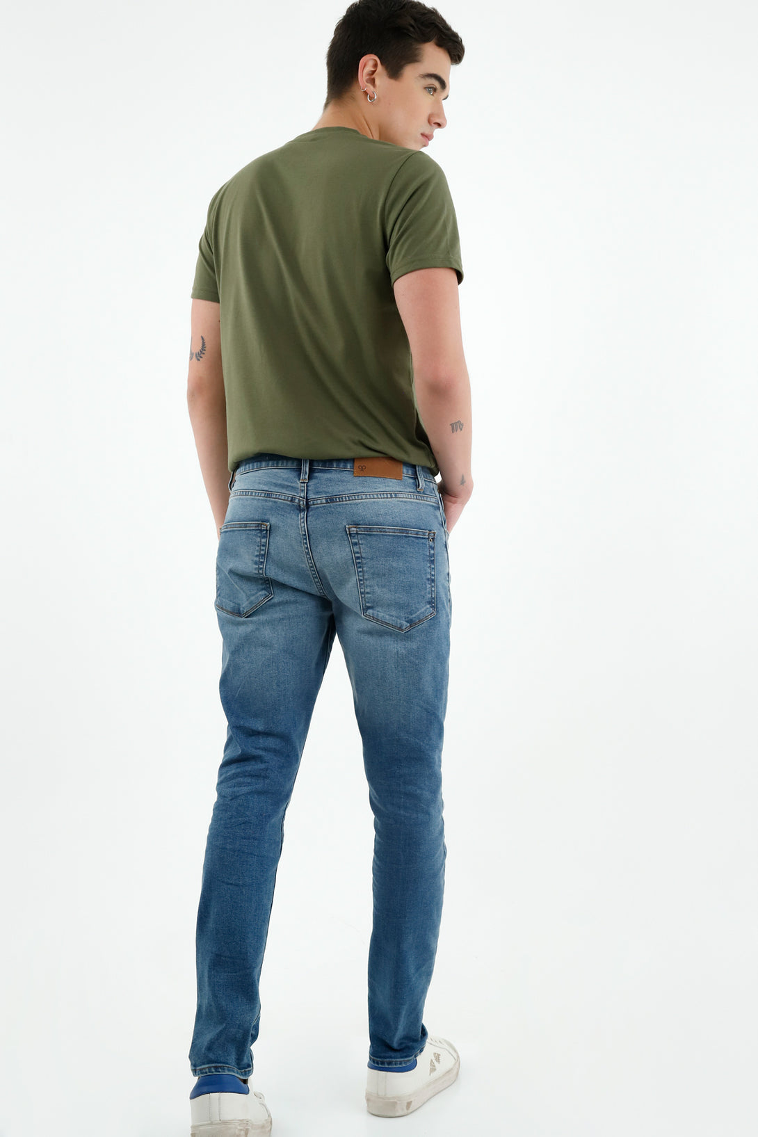 Jean Skinny azul medio para hombre