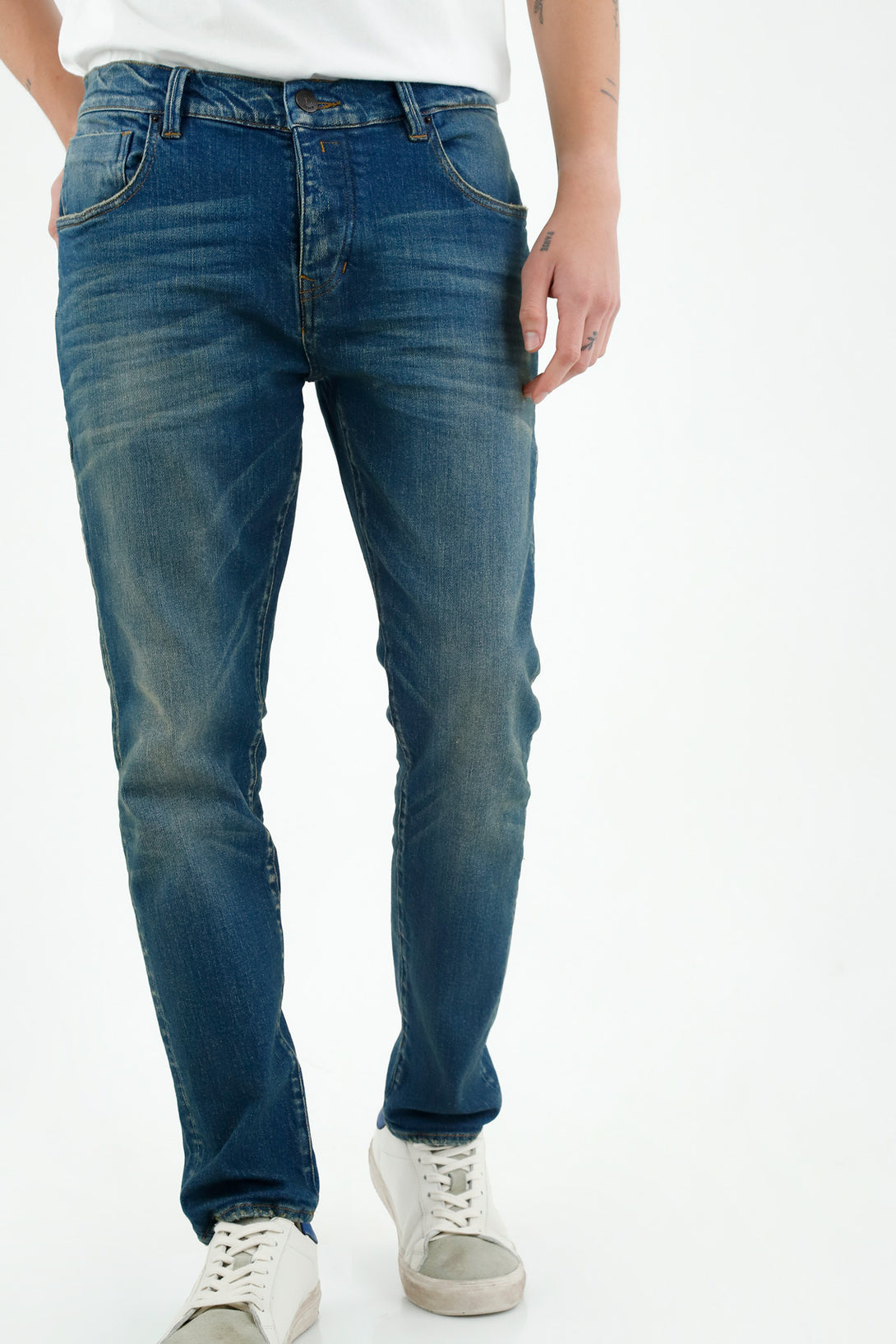 Jean Skinny azul para hombre