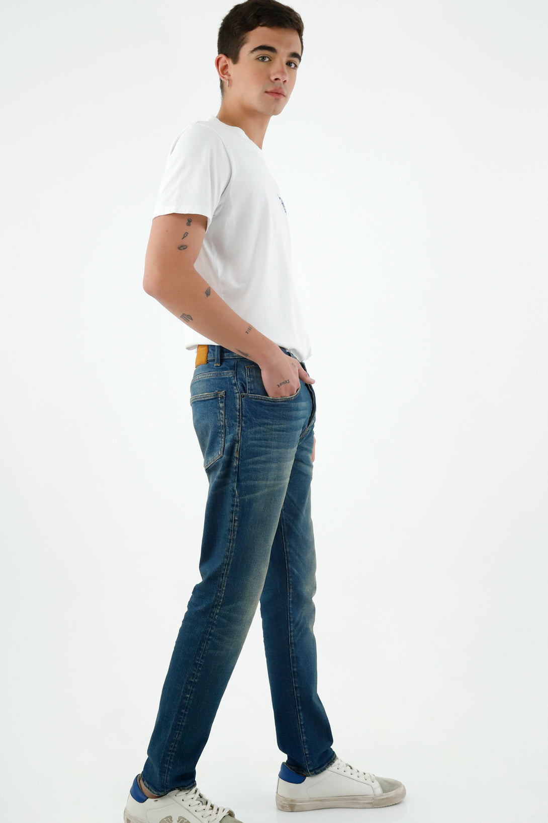 Jean Skinny azul para hombre