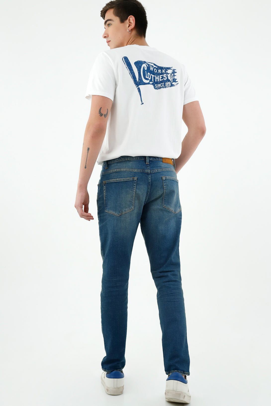 Jean Skinny azul para hombre