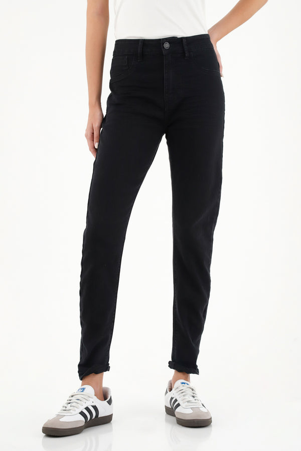 Jean super slim negro para mujer