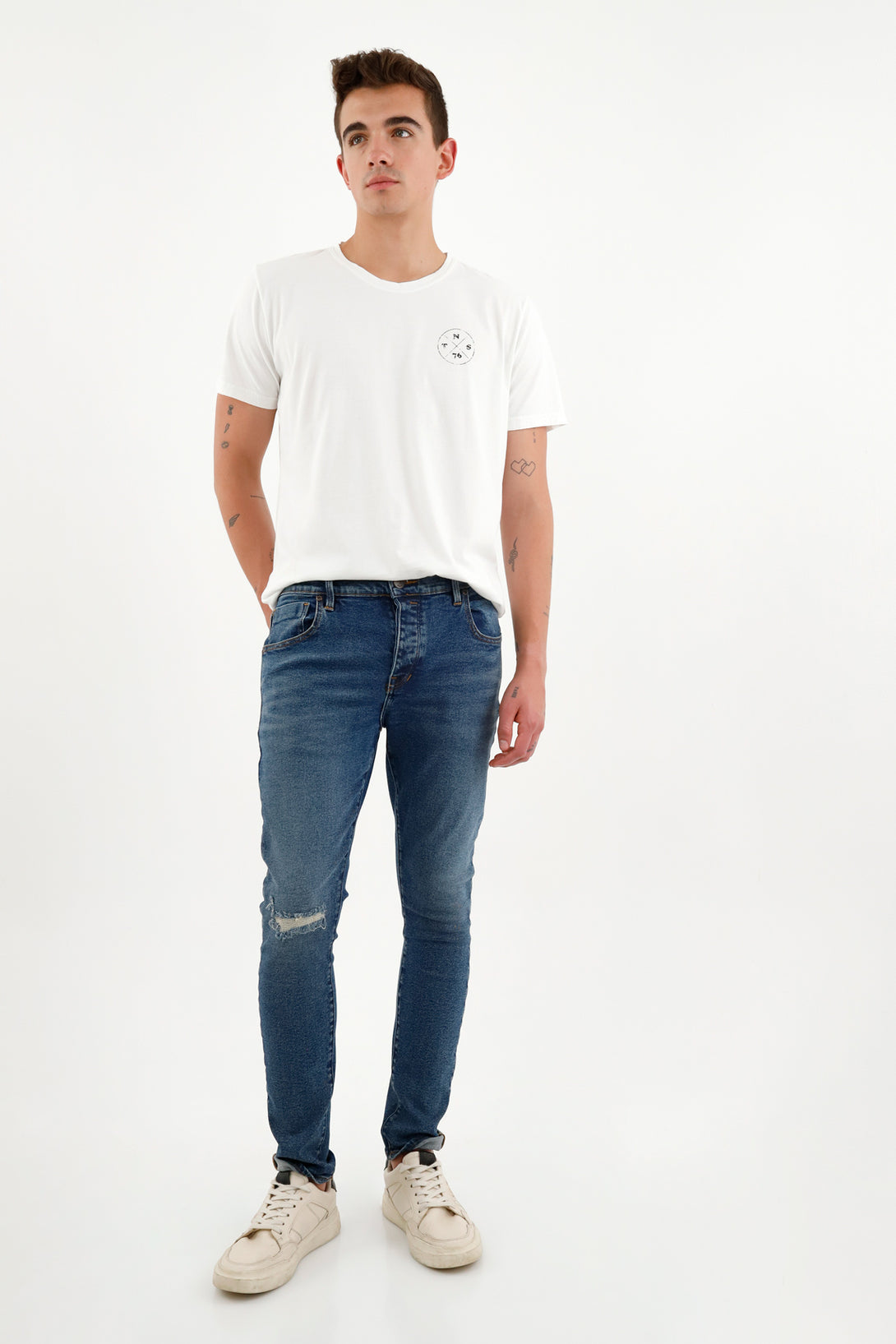 Jean Skinny azul para hombre