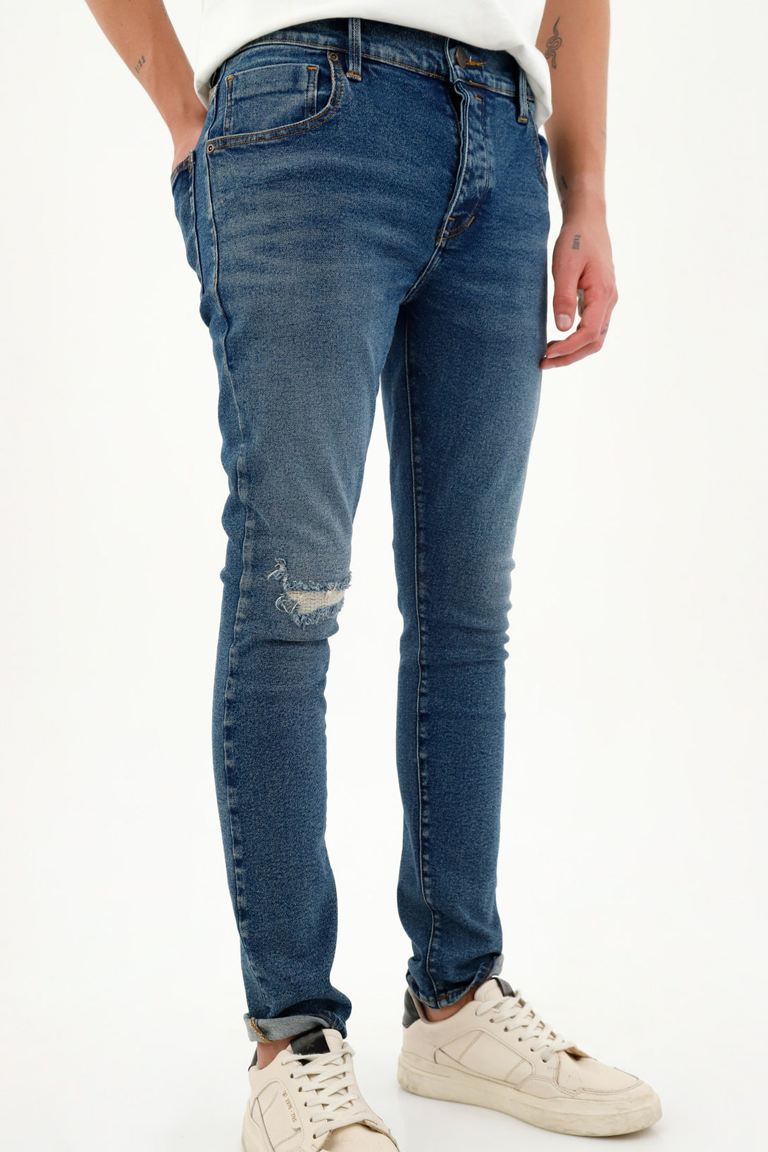 Jean Skinny azul para hombre