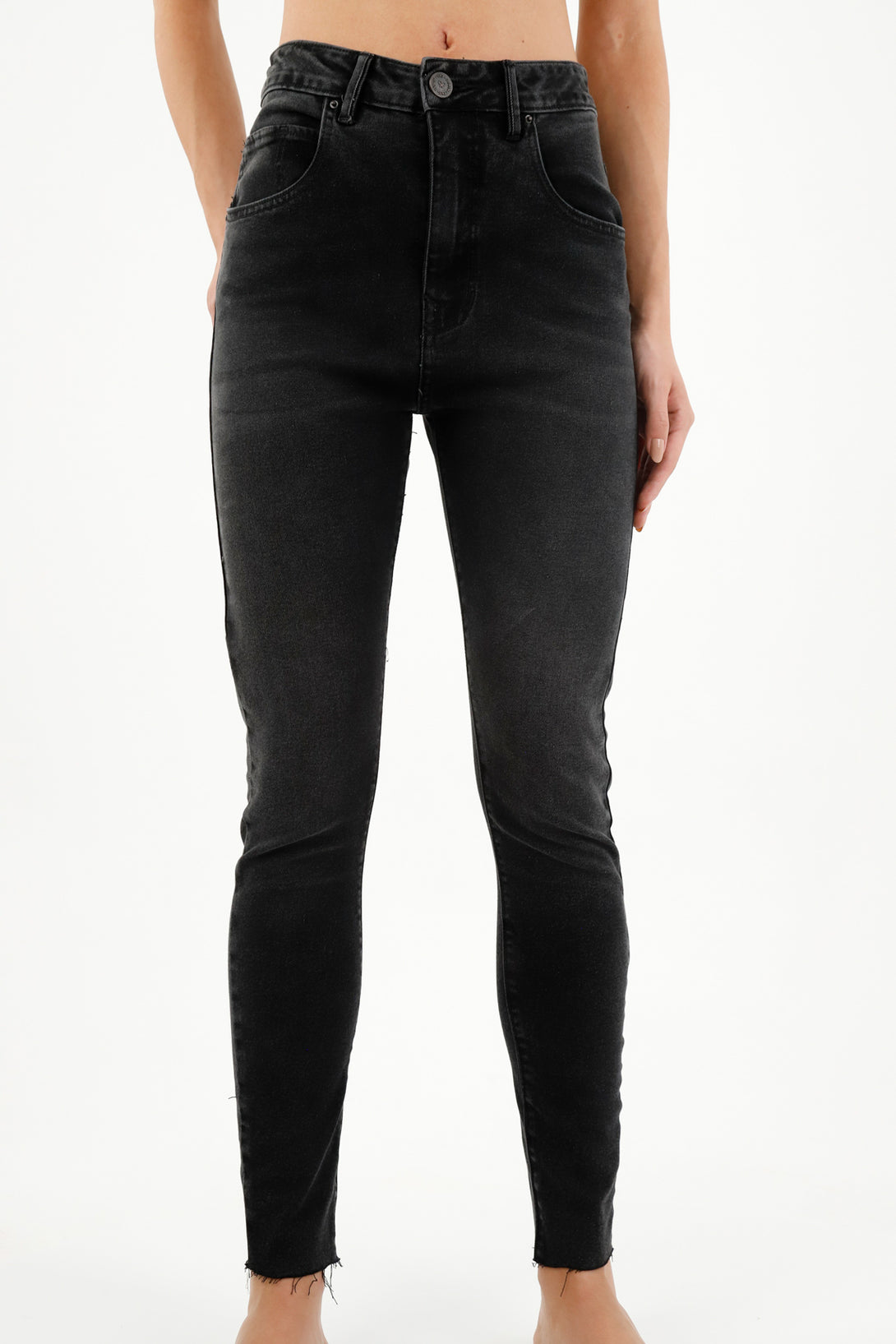 Jean Jegging black denim para mujer