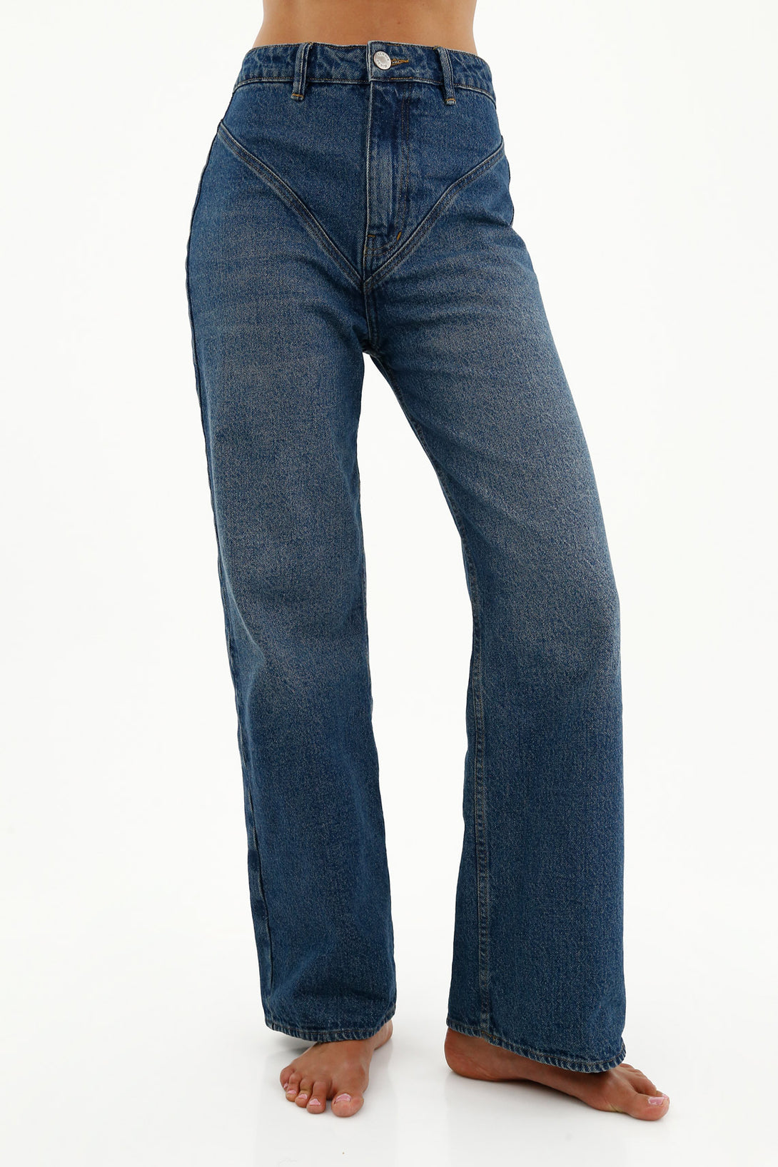 Women's Straight-Leg Blue Jeans