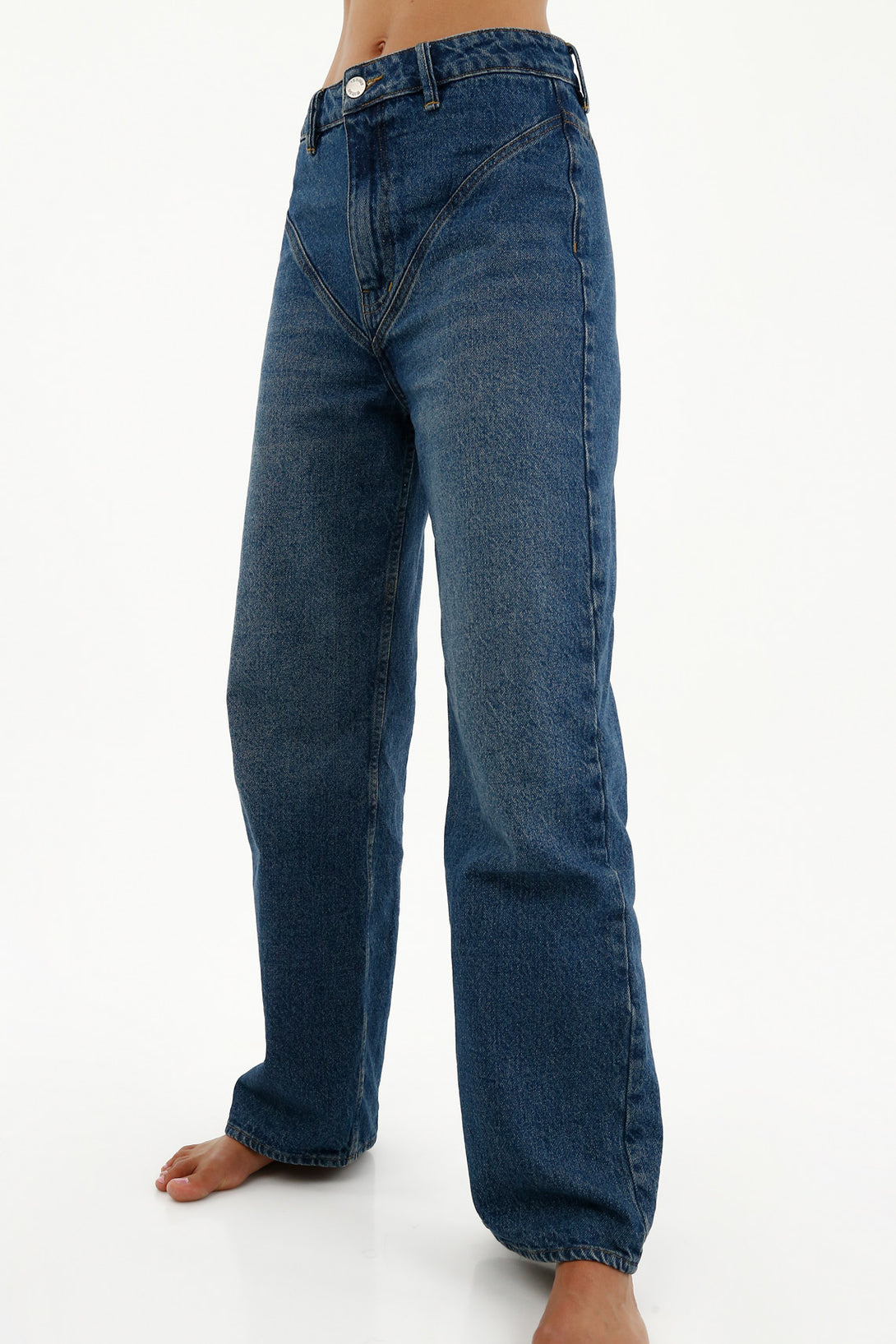 Women's Straight-Leg Blue Jeans