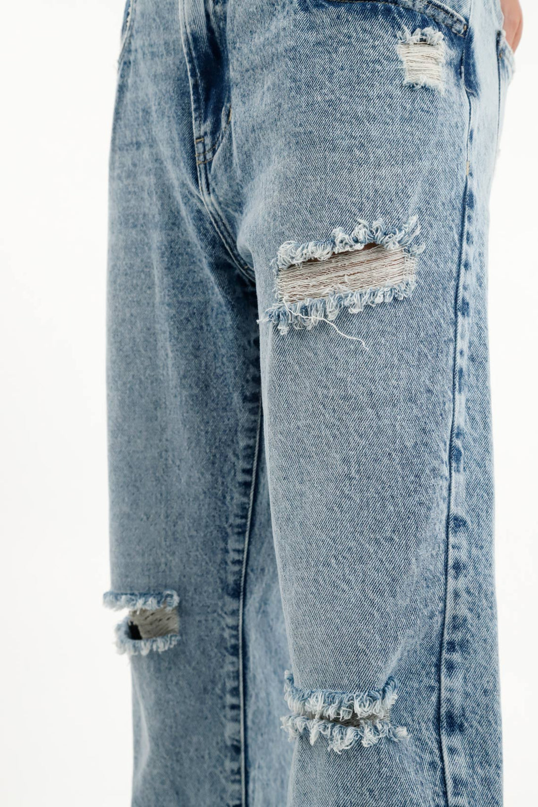 Women's Low-Rise Blue Jeans