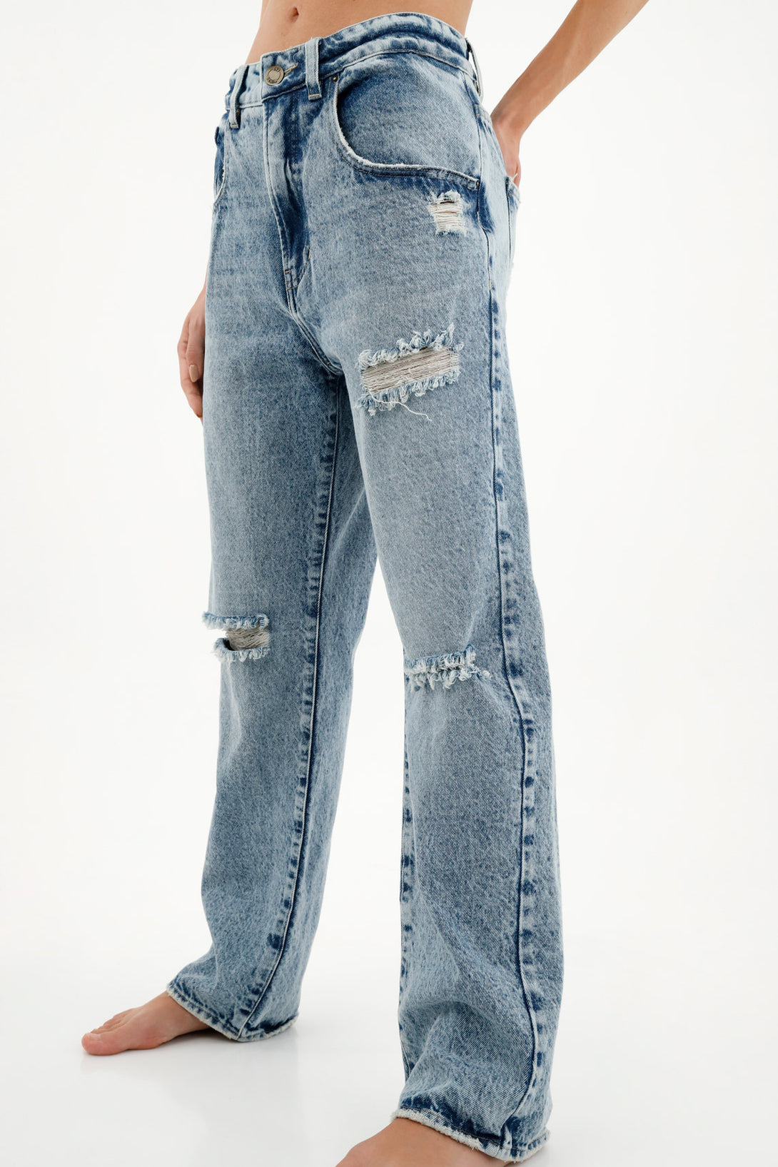 Women's Low-Rise Blue Jeans