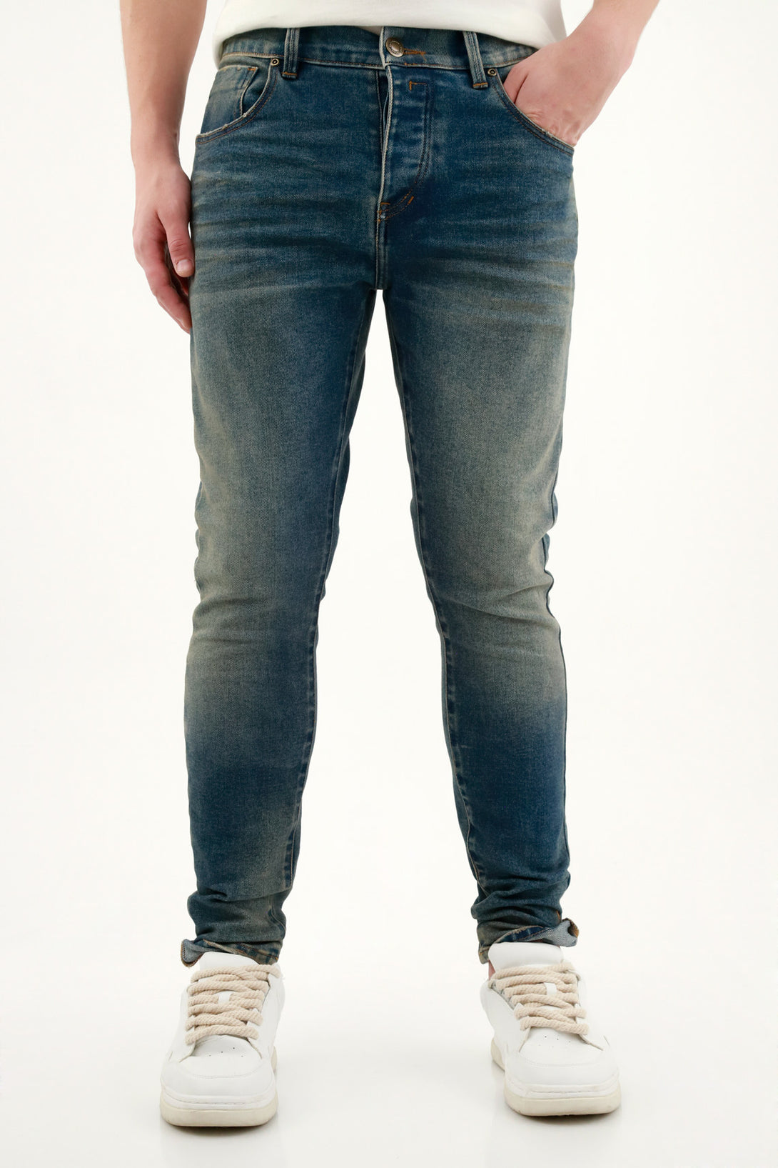 Men's Super Skinny Blue Jeans