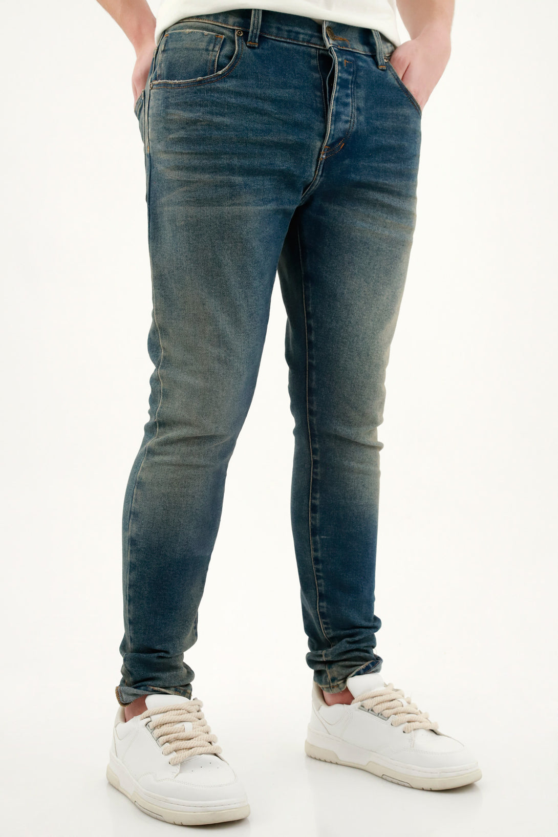 Men's Super Skinny Blue Jeans