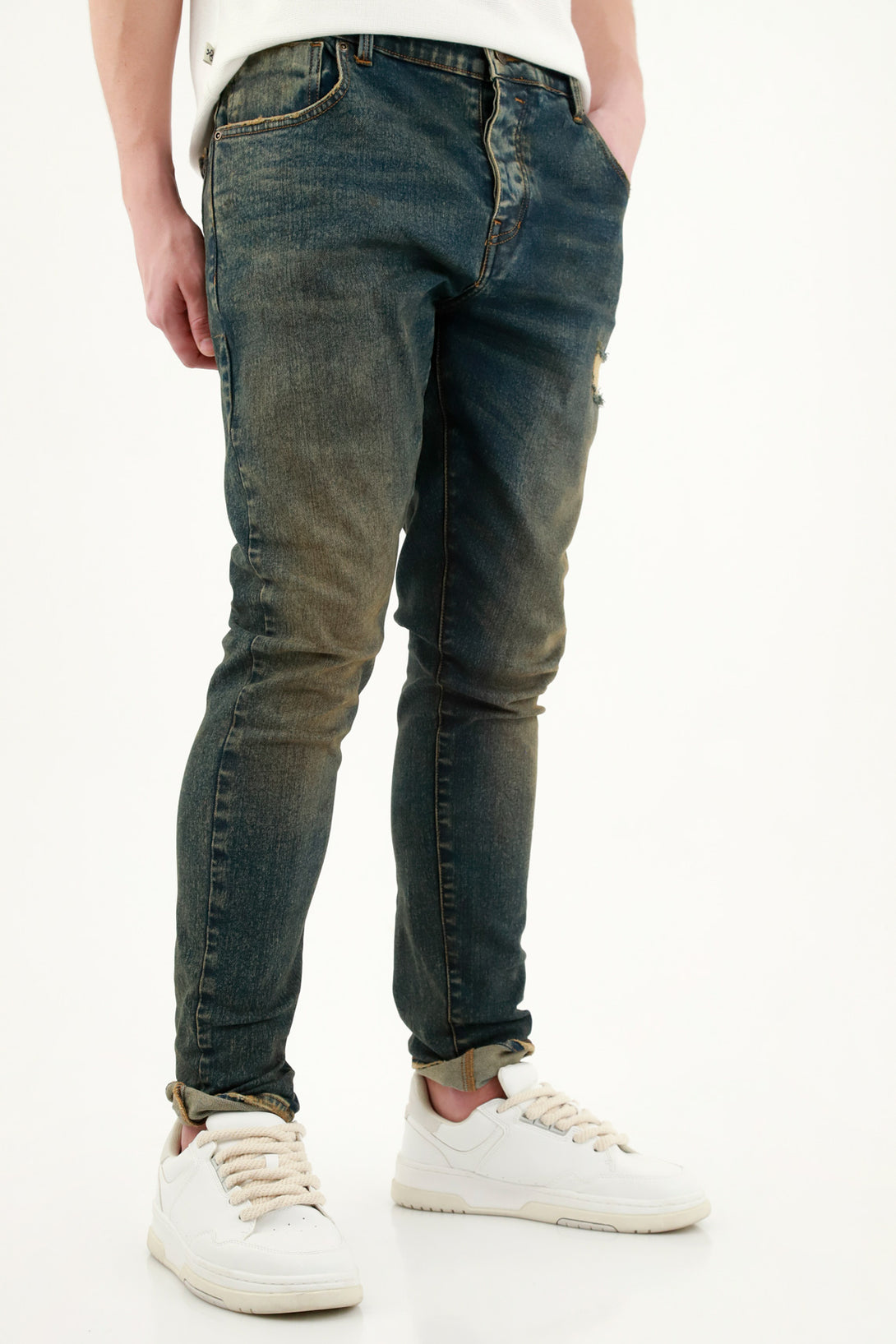 Jean Skinny fit azul para hombre