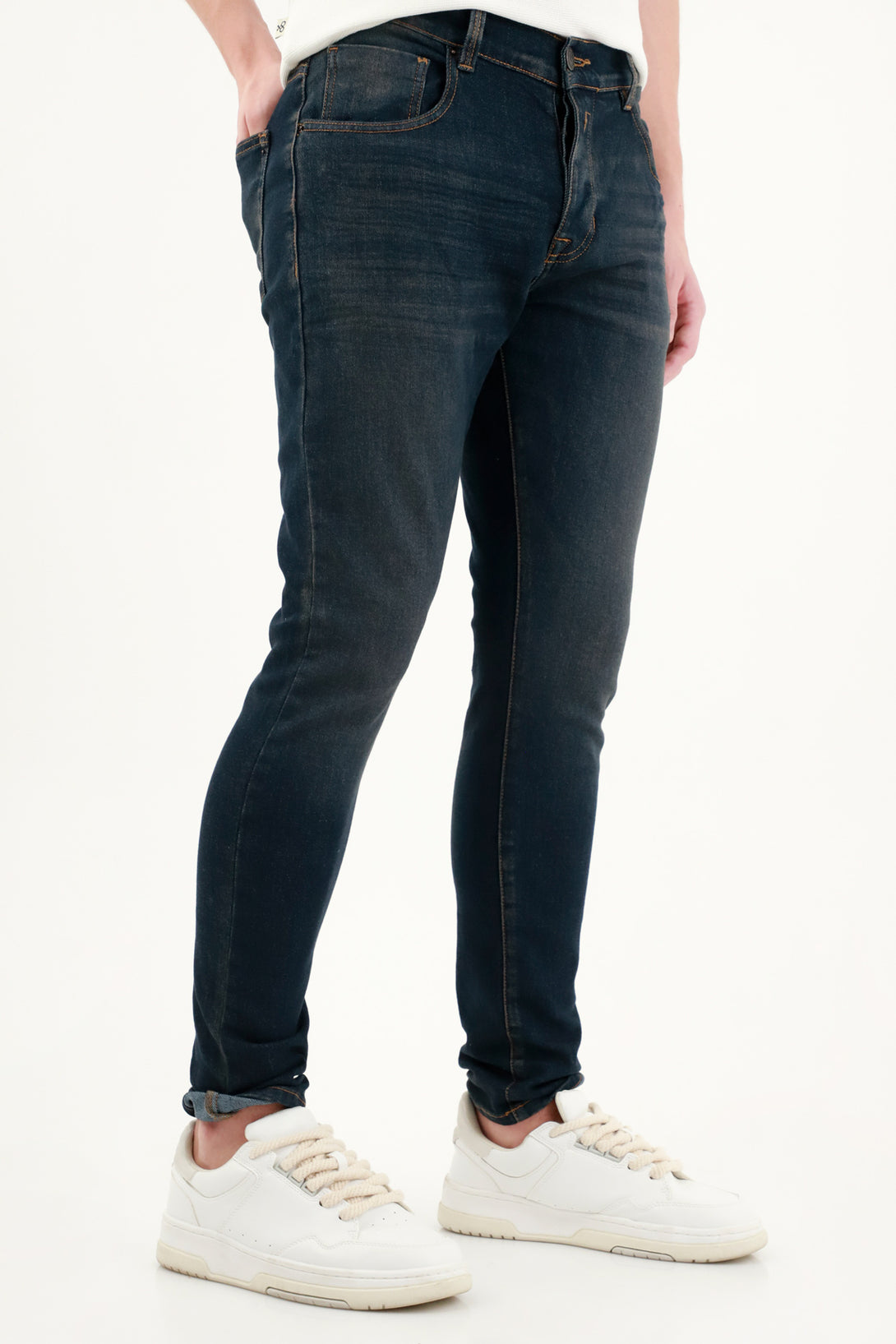 Jean Super Skinny azul para hombre