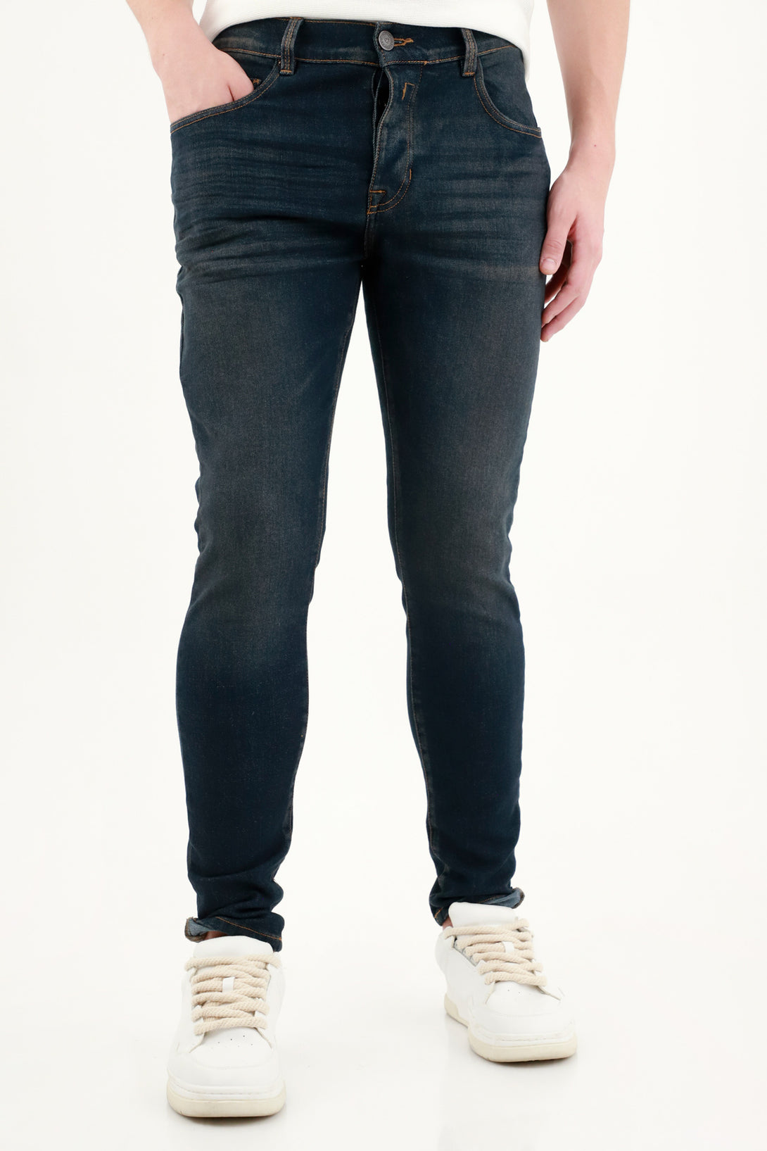 Jean Super Skinny azul para hombre