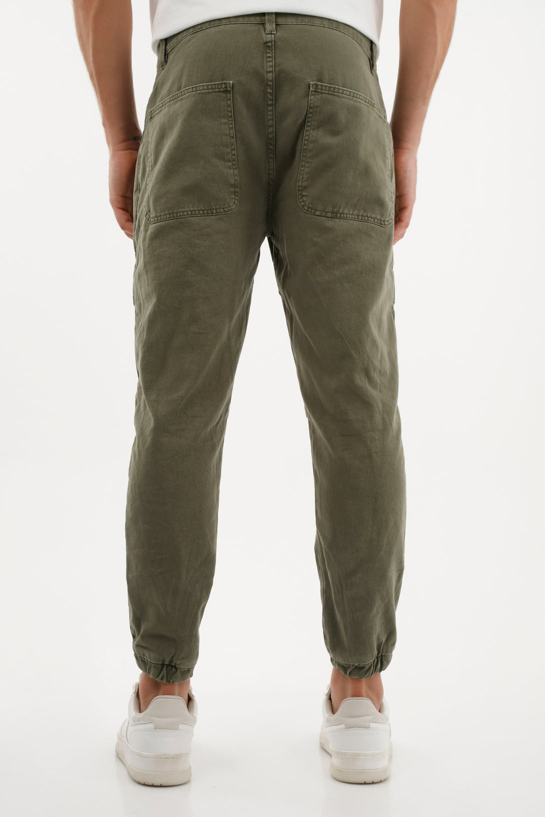 Jean tipo Jogger verde para hombre