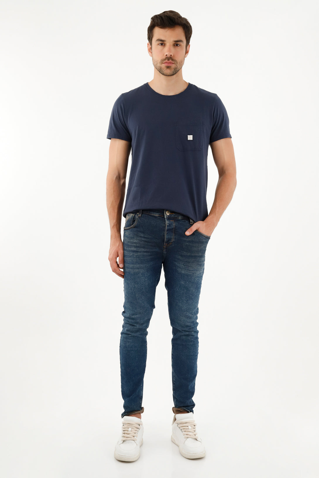 Jean Skinny azul para hombre