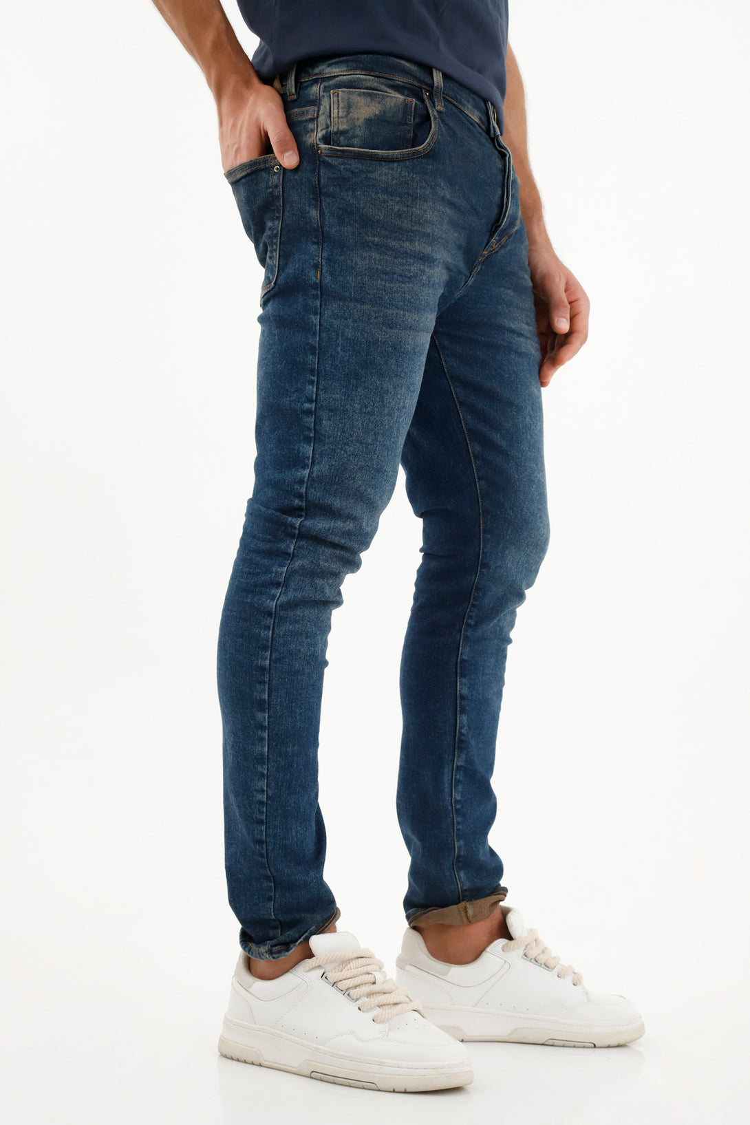 Jean Skinny azul para hombre