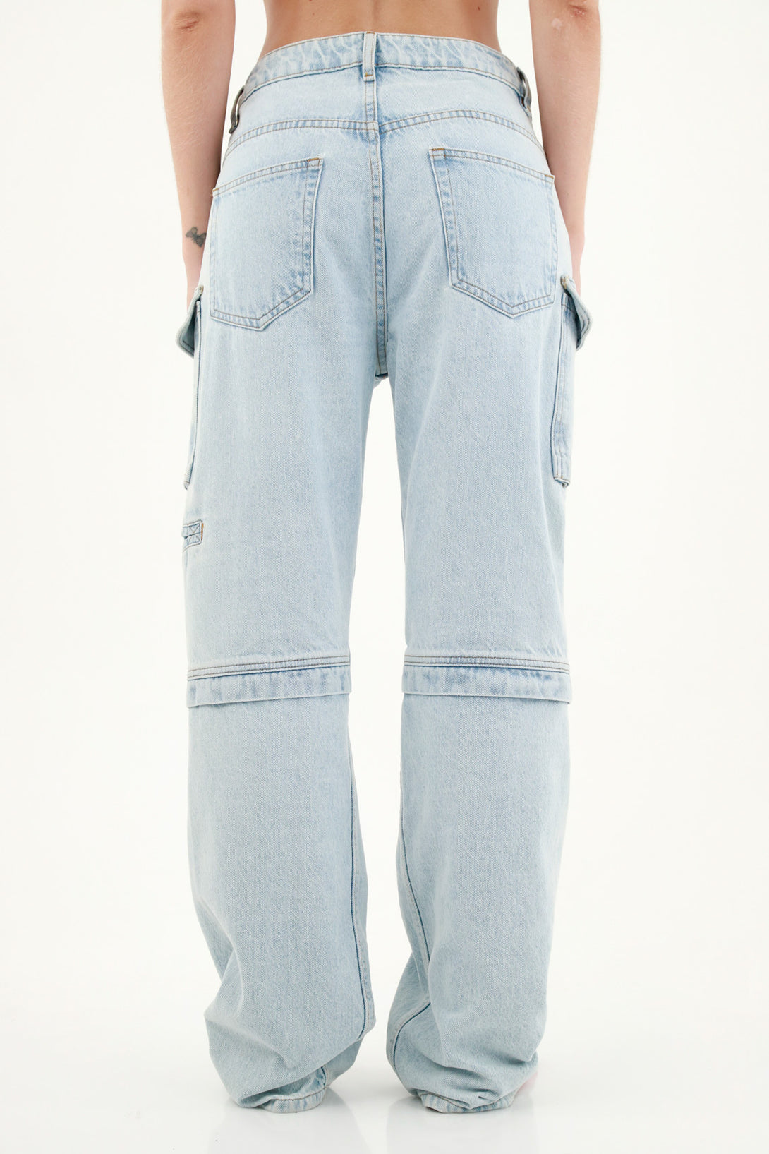 Women's Blue Side Pocket Jeans