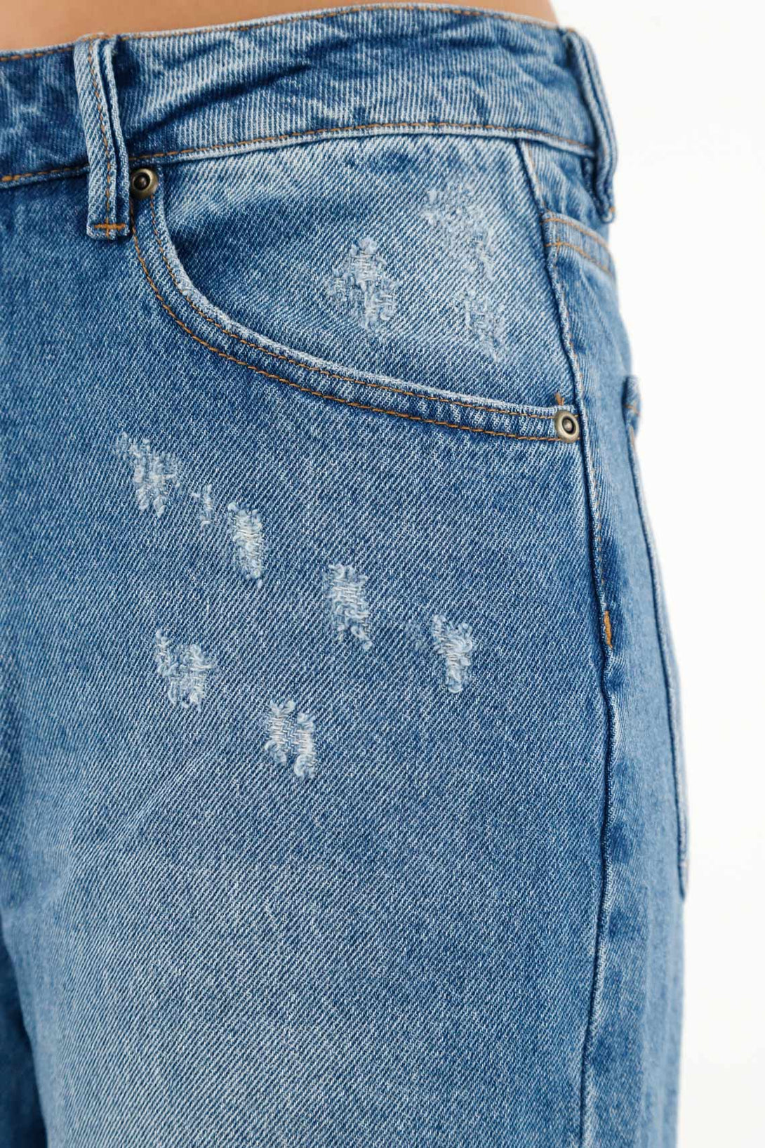 Women's Straight-Leg Blue Jeans