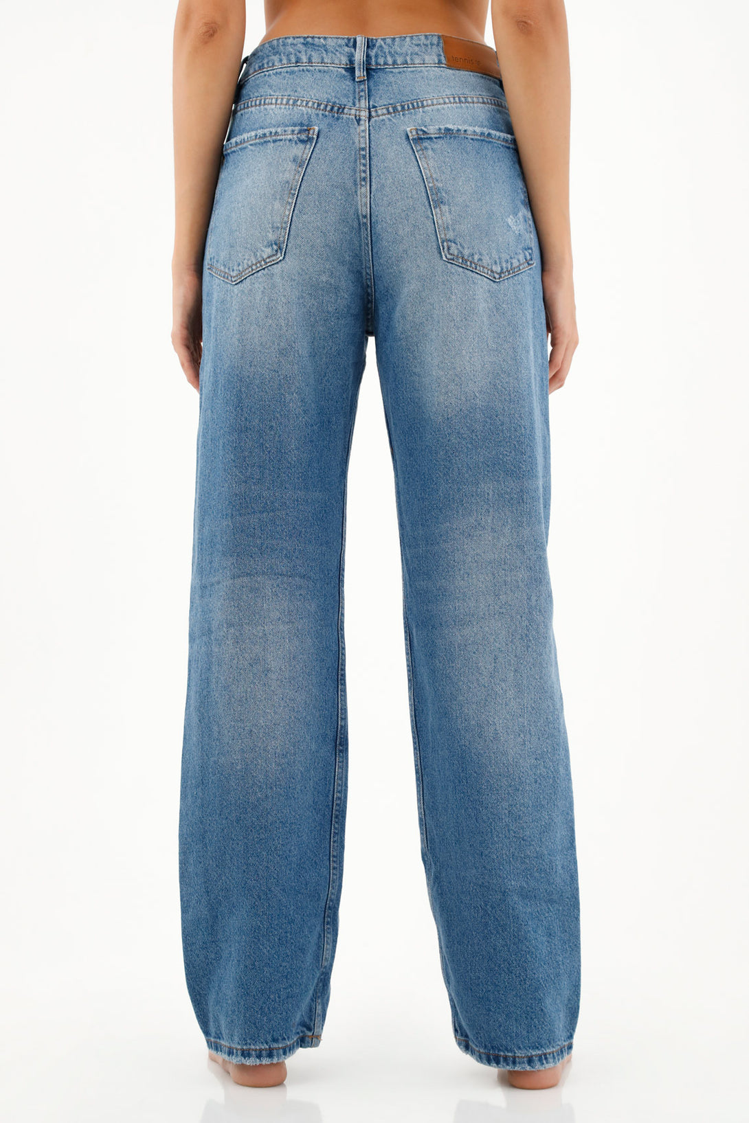 Women's Straight-Leg Blue Jeans