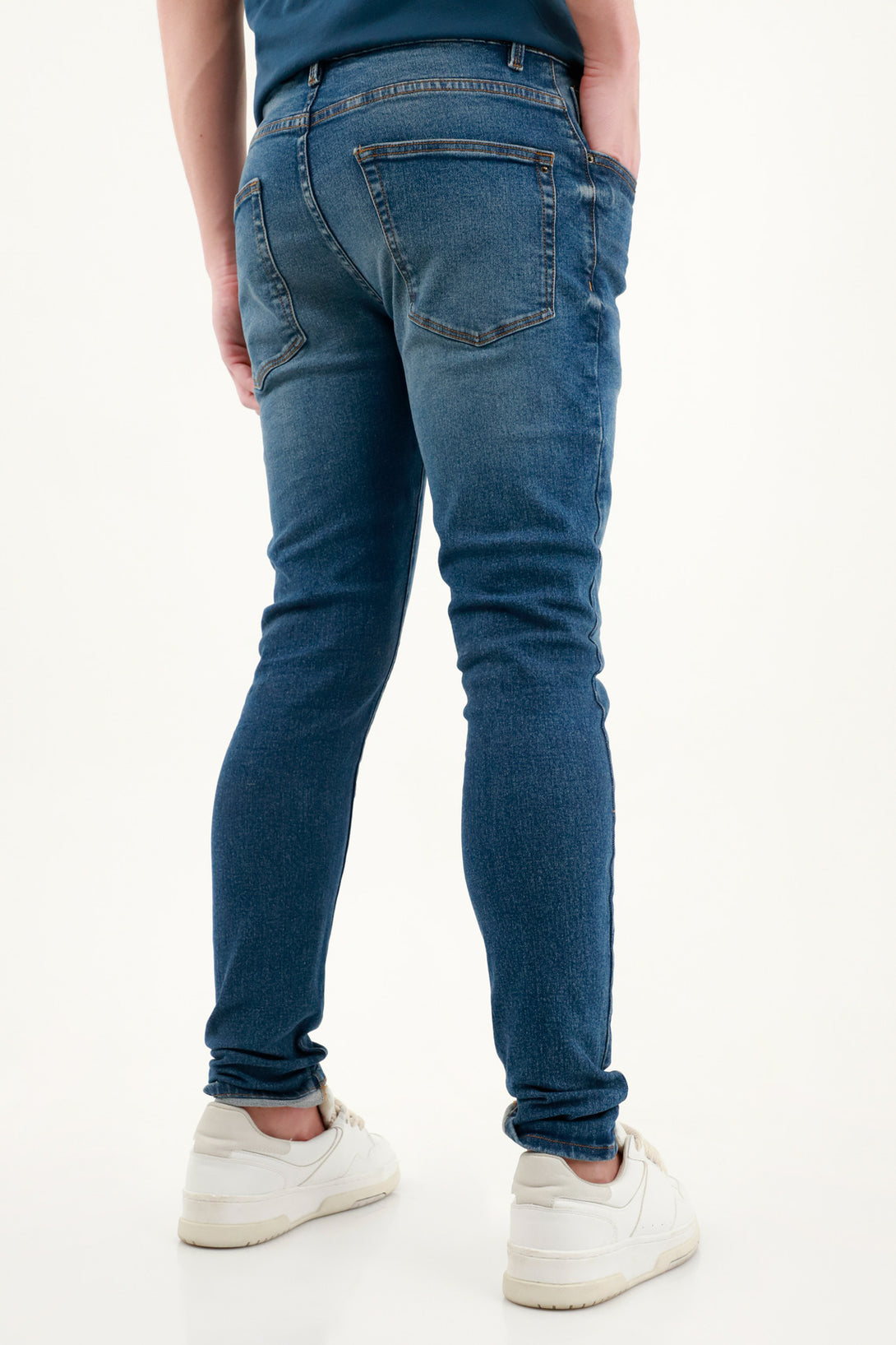 Jean Super Skinny azul para hombre