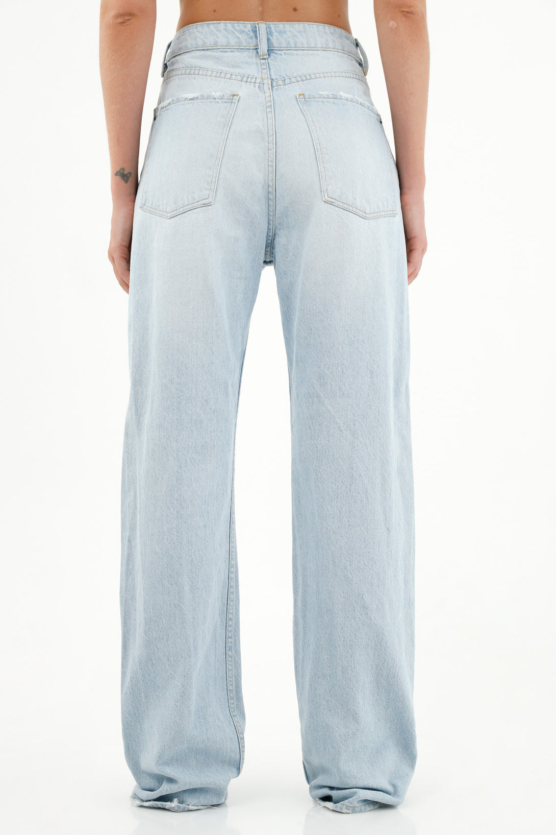 Women's Straight-Leg Blue Jeans