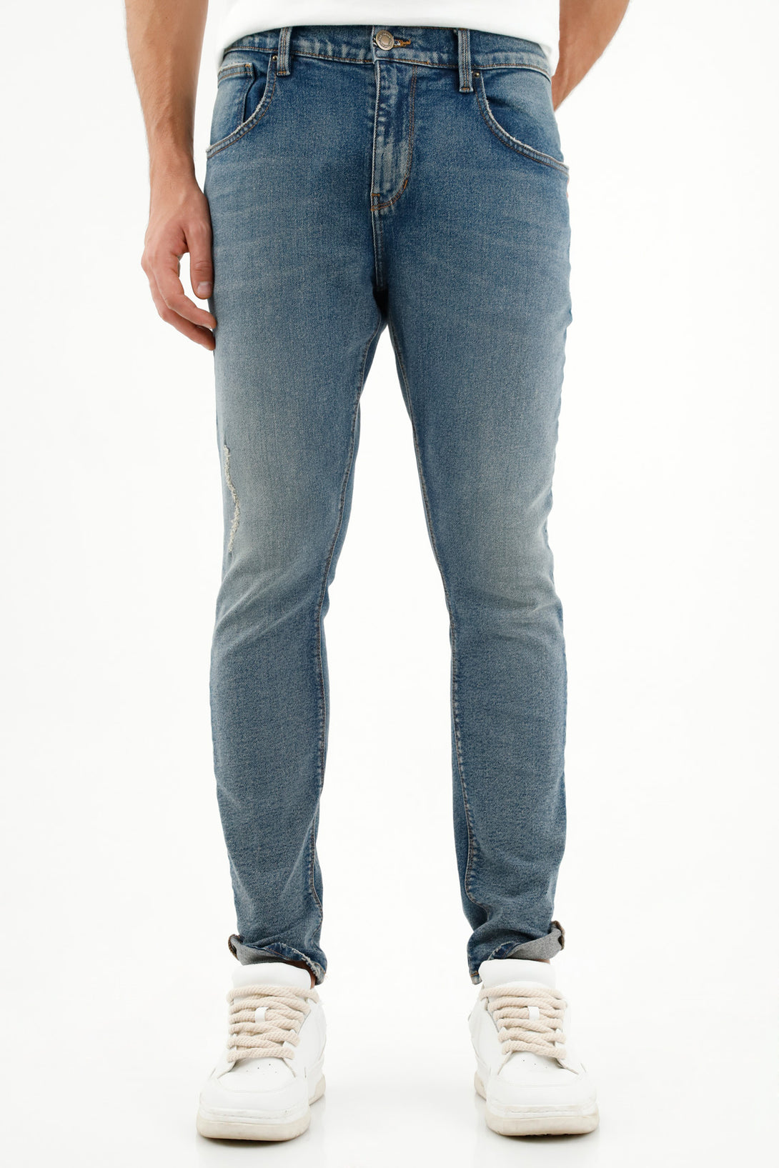 Jean azul nudy para hombre