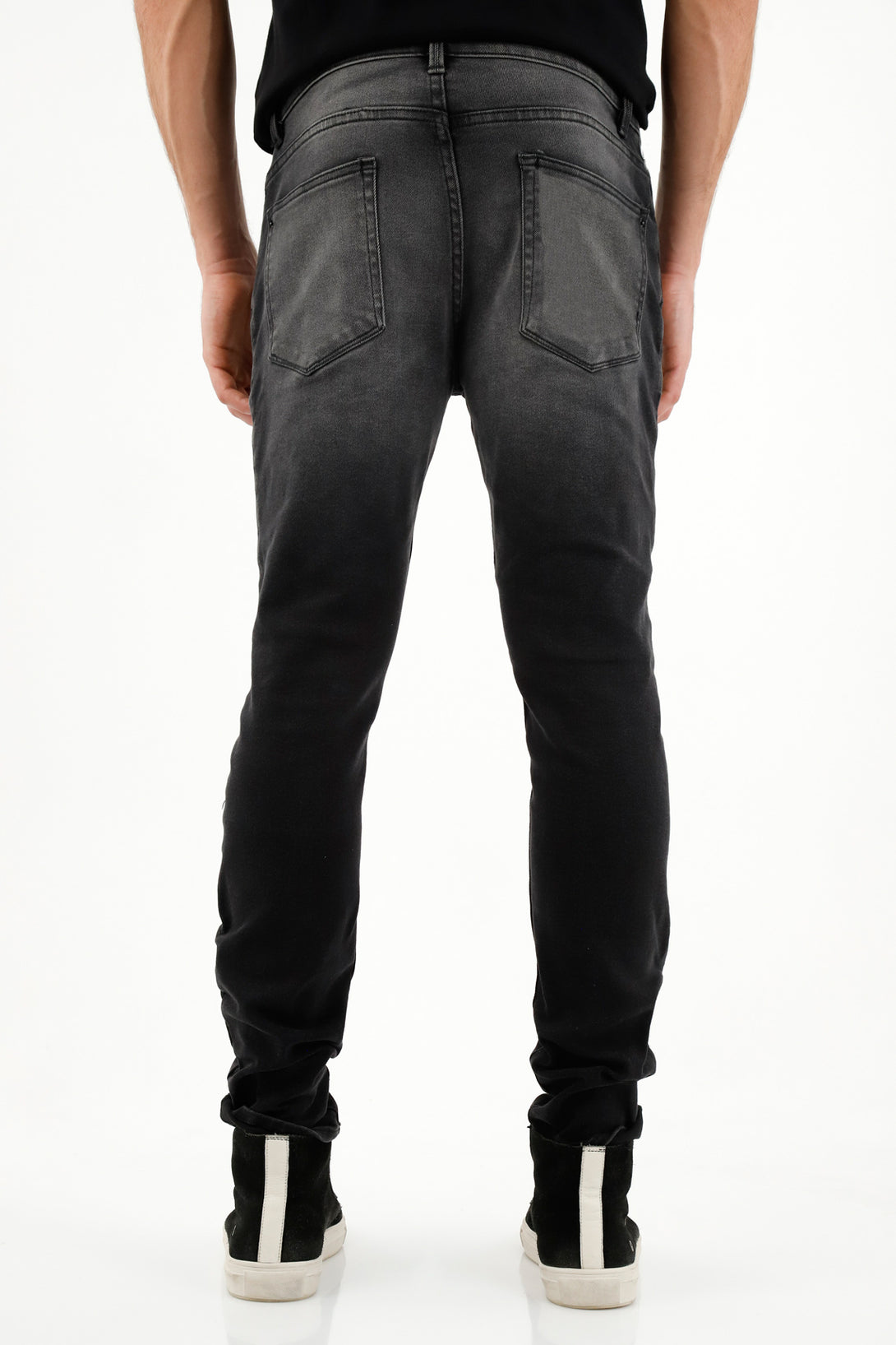 Jean Skinny en black denim para hombre