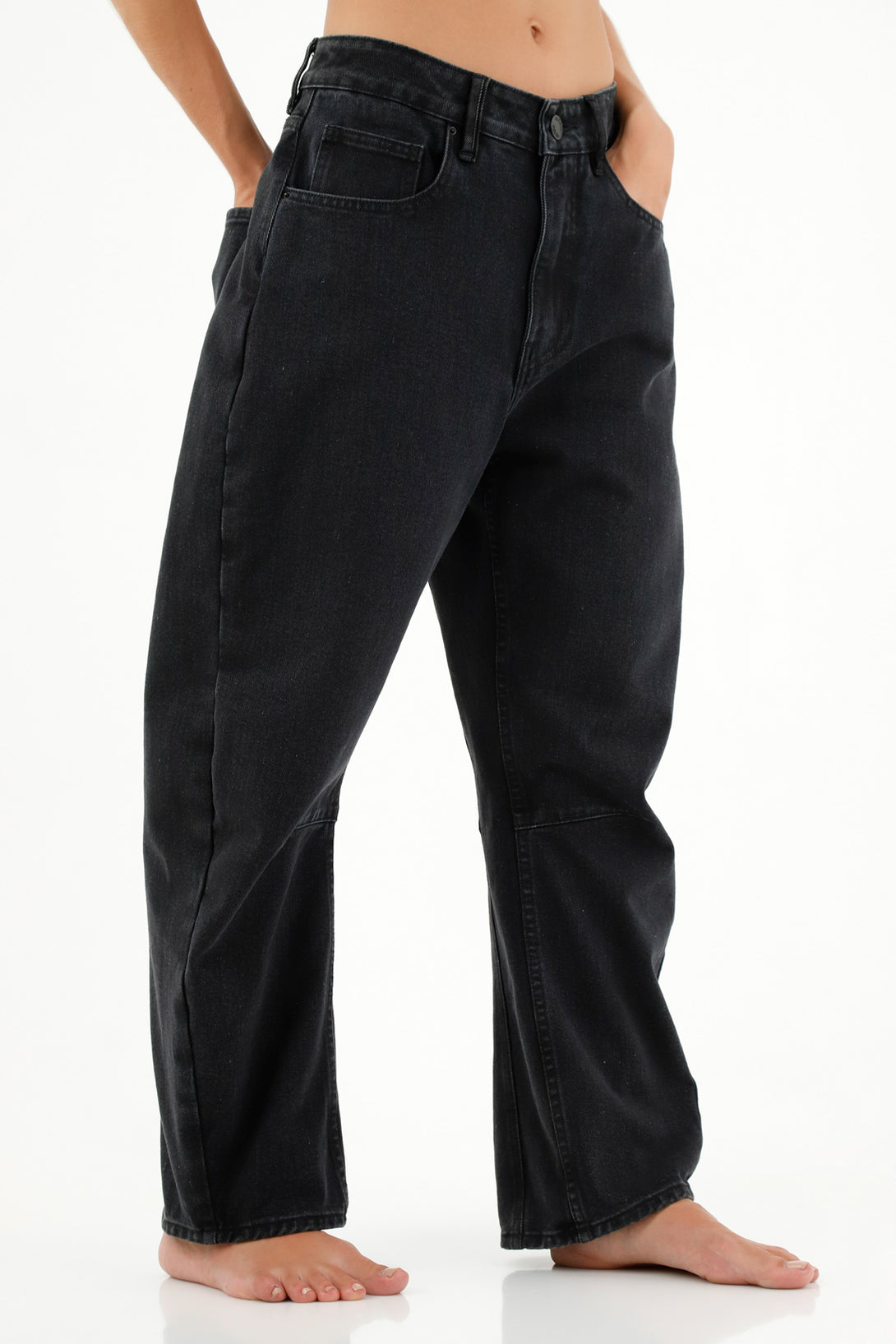 Women's Black Highlighted Jeans