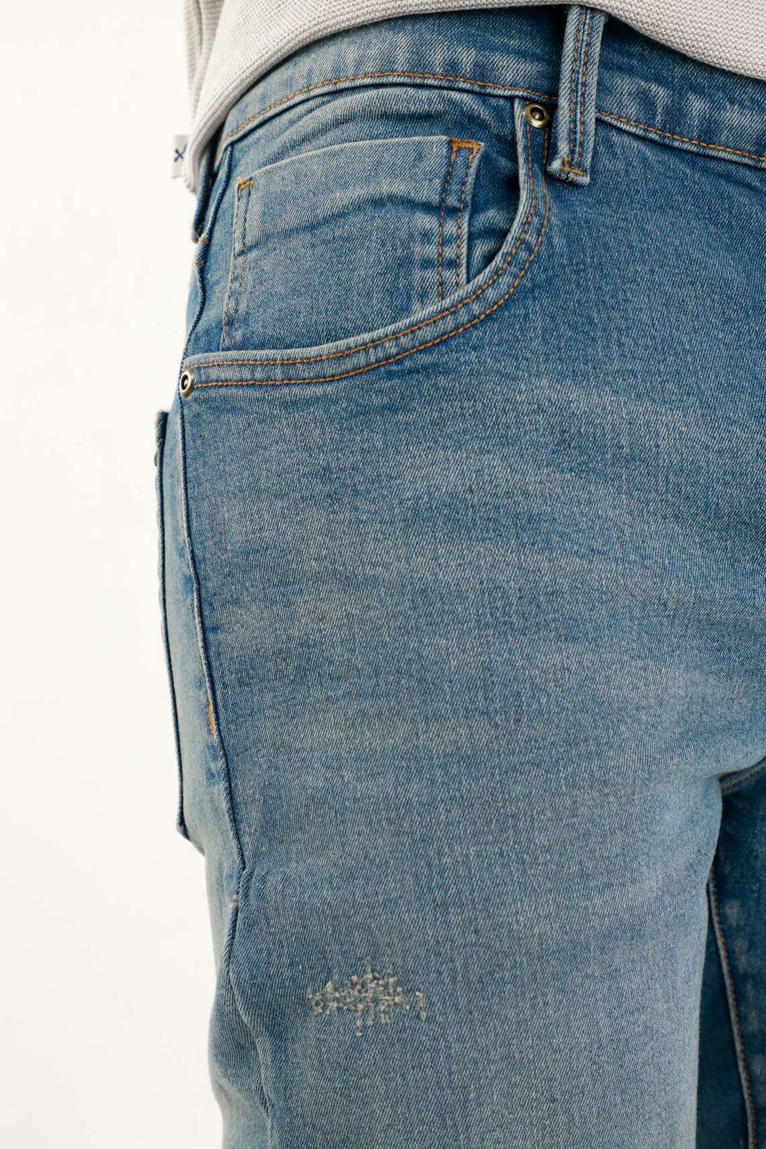 Jean Super Skinny azul medio para hombre