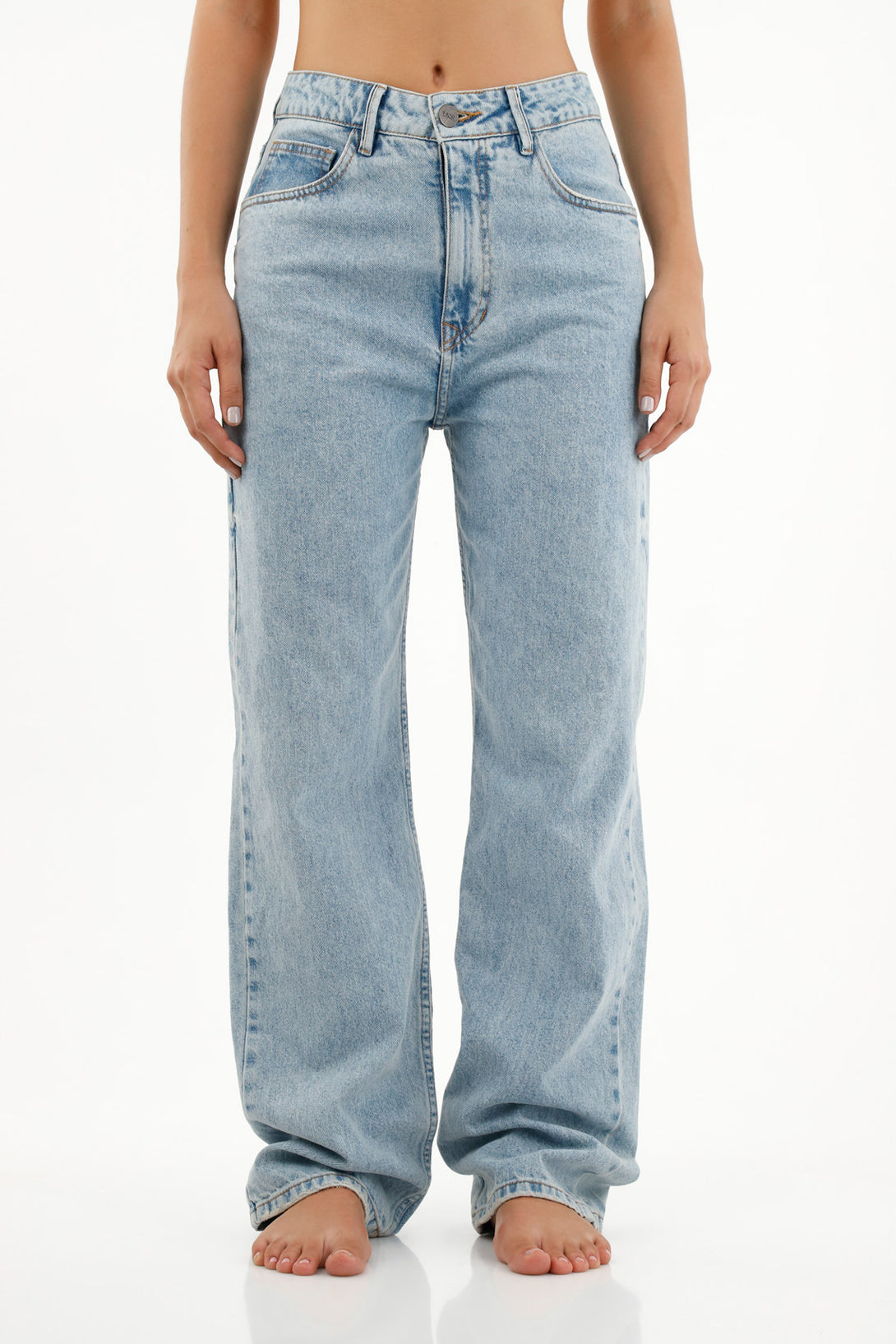 Women's Straight-Leg Blue Jeans