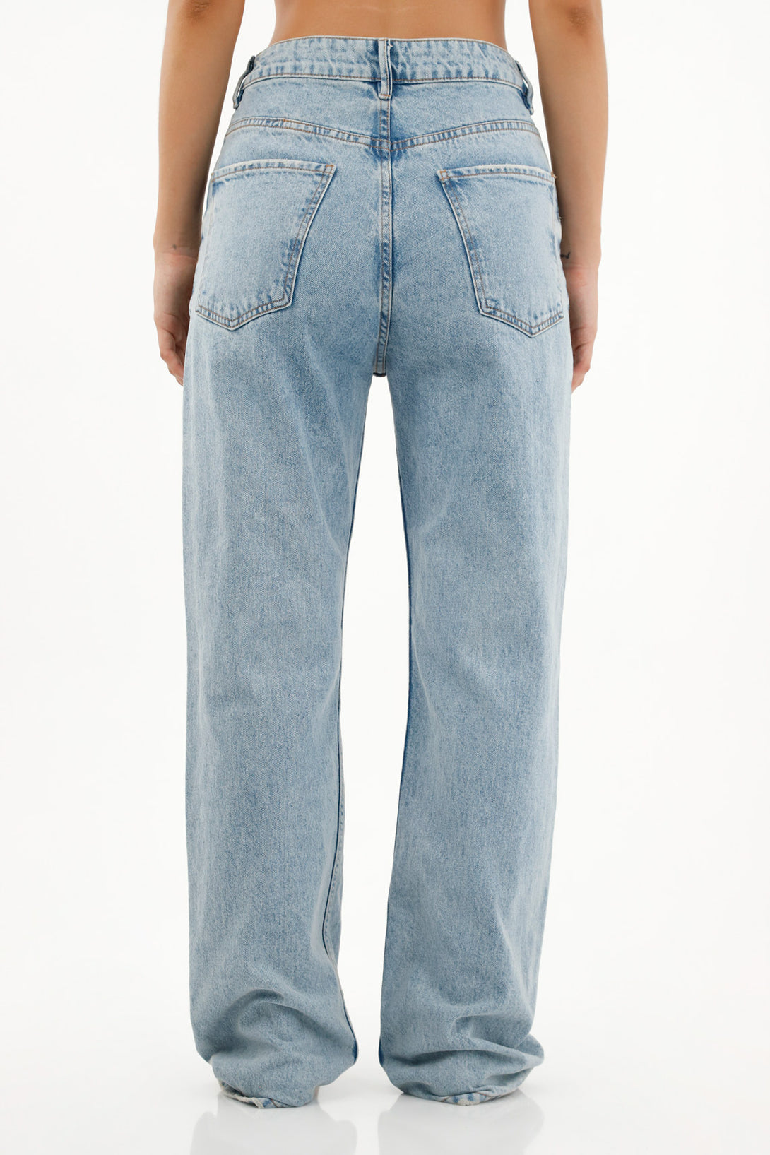 Women's Straight-Leg Blue Jeans