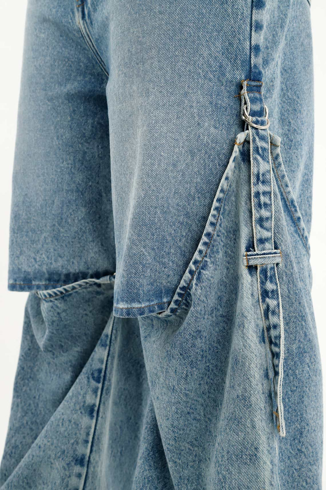 Women's Blue Cuffed Jeans